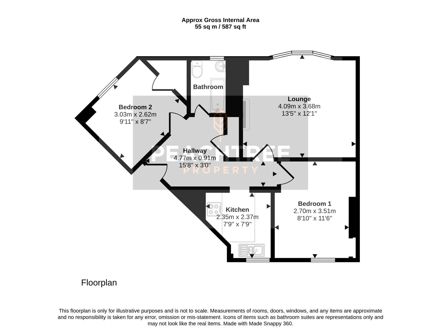 0/1, 52, Motehill Road, Paisley floorplan