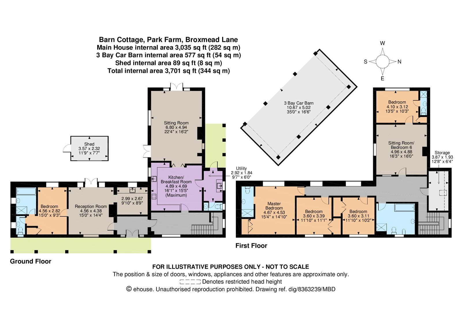 5 Bedrooms Barn conversion for sale in Park Farm, Broxmead Lane, Haywards Heath, West Sussex RH17