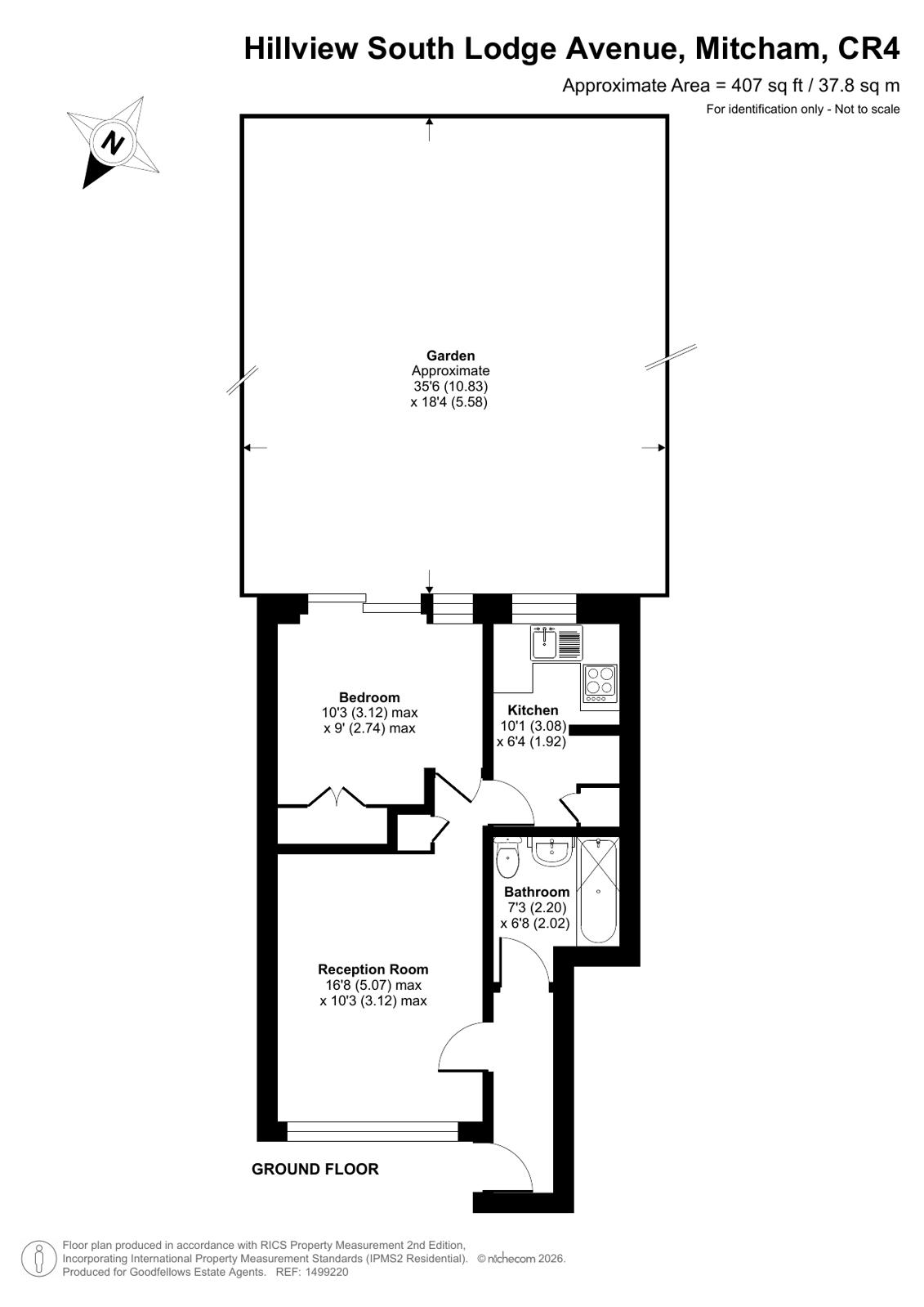 Flat 28, Hillview,, South Lodge Avenue, Mitcham floorplan