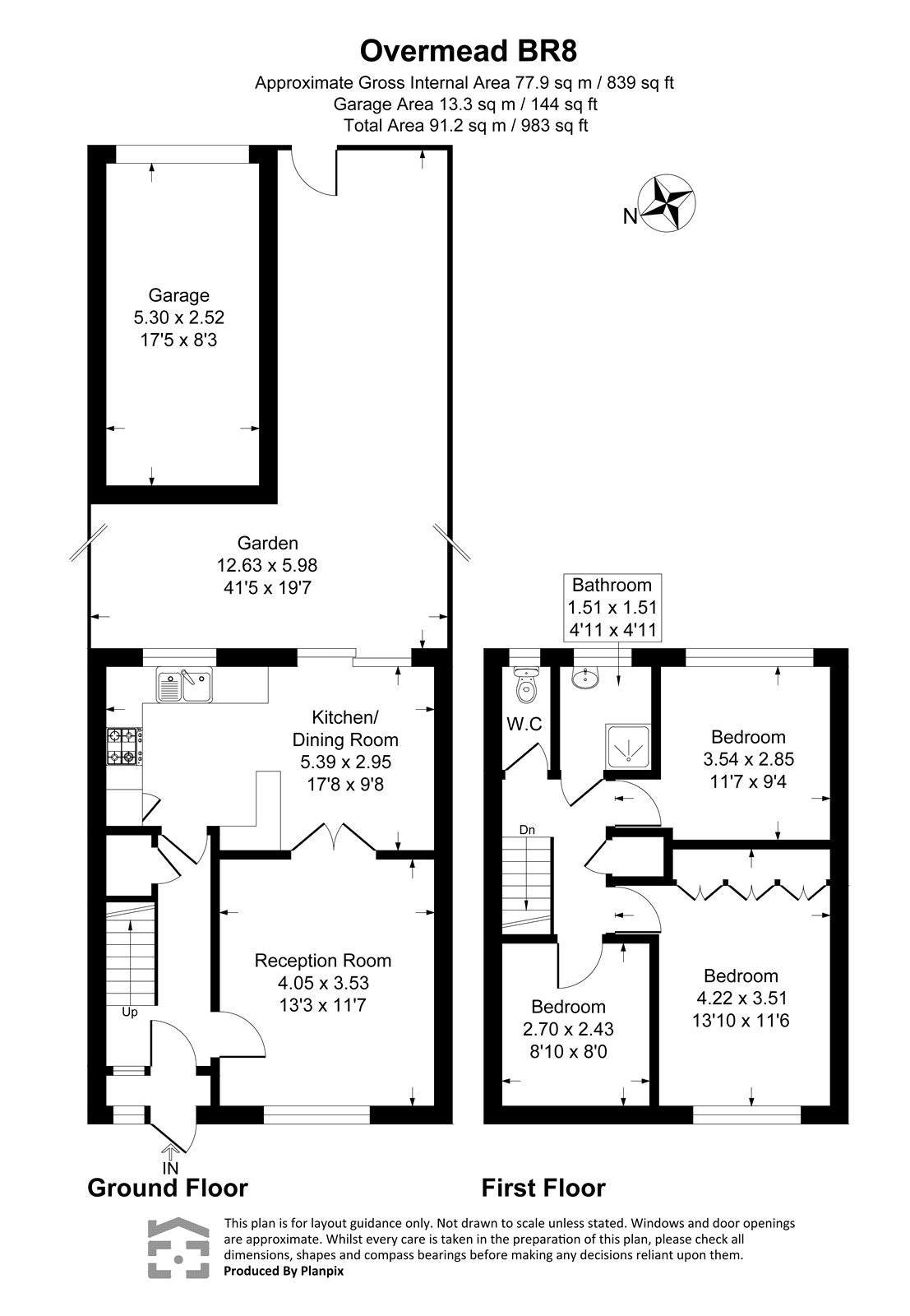 Overmead, Kent floorplan