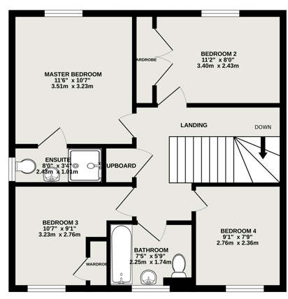 61, Killams Green, Somerset floorplan
