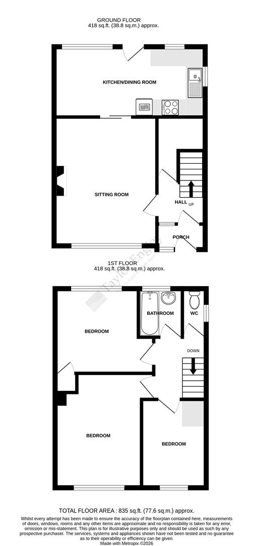 18, Elsted Close, Eastbourne floorplan