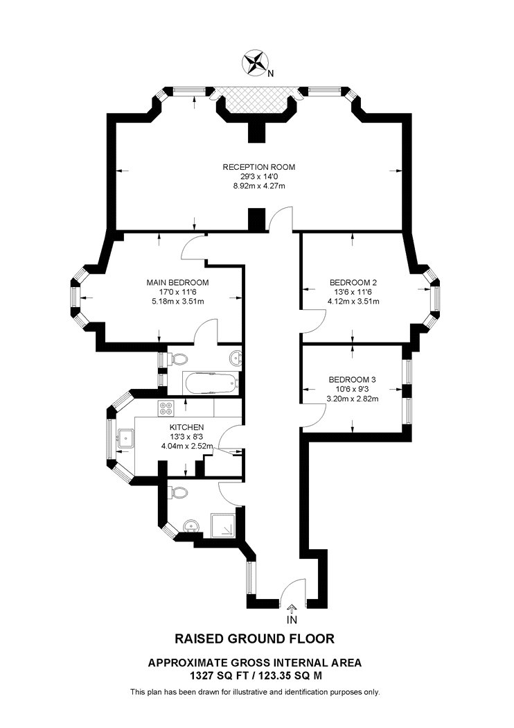 3, Abbey Court, St John's Wood floorplan