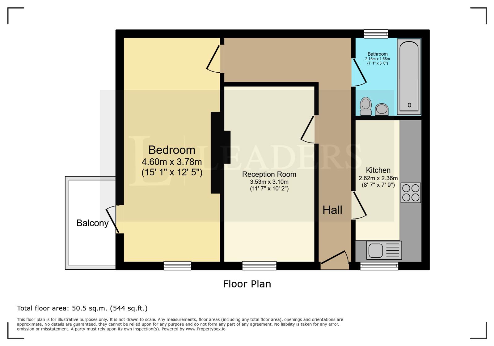Flat 3, Hoque Villa 23-25, Shropshire Street, Shropshire floorplan