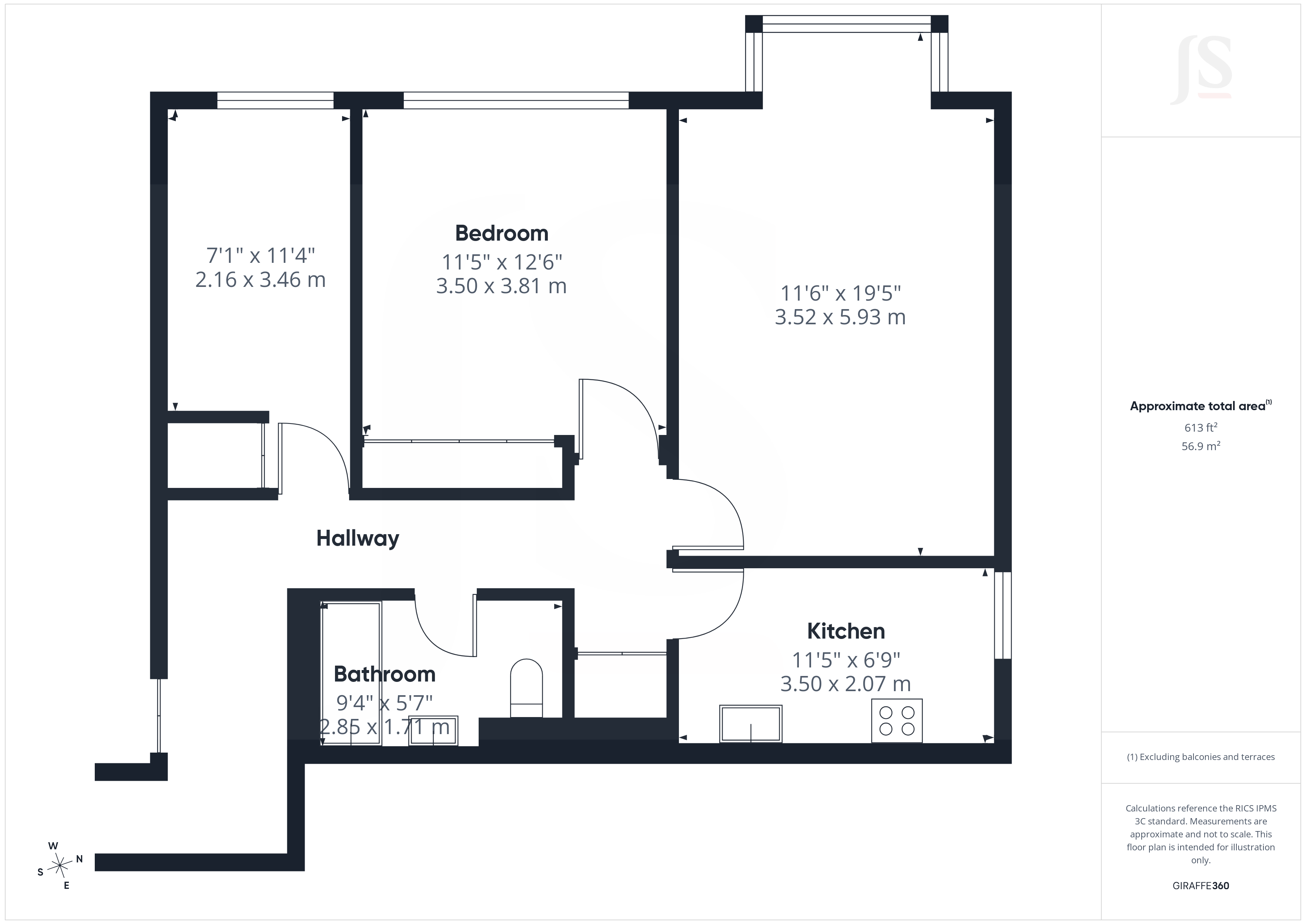 44, The Priory, Patcham, Brighton floorplan