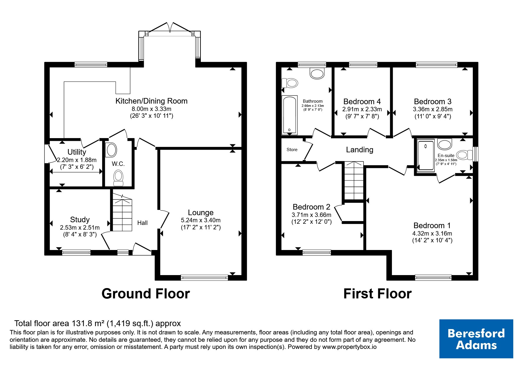 8, Meadow Way, Cheshire floorplan