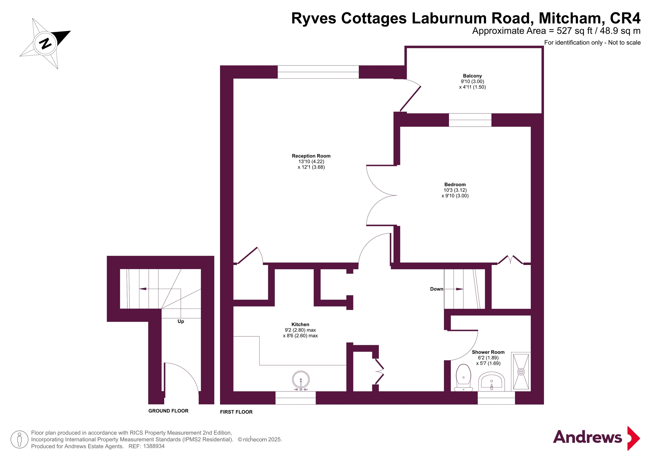 3 Ryves Cottage,, Laburnum Road, Mitcham floorplan