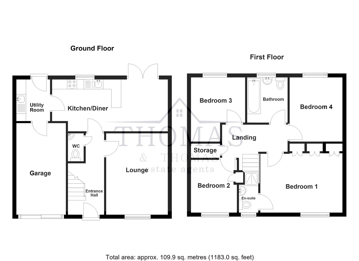 109, Dol Y Dderwen, Ammanford floorplan