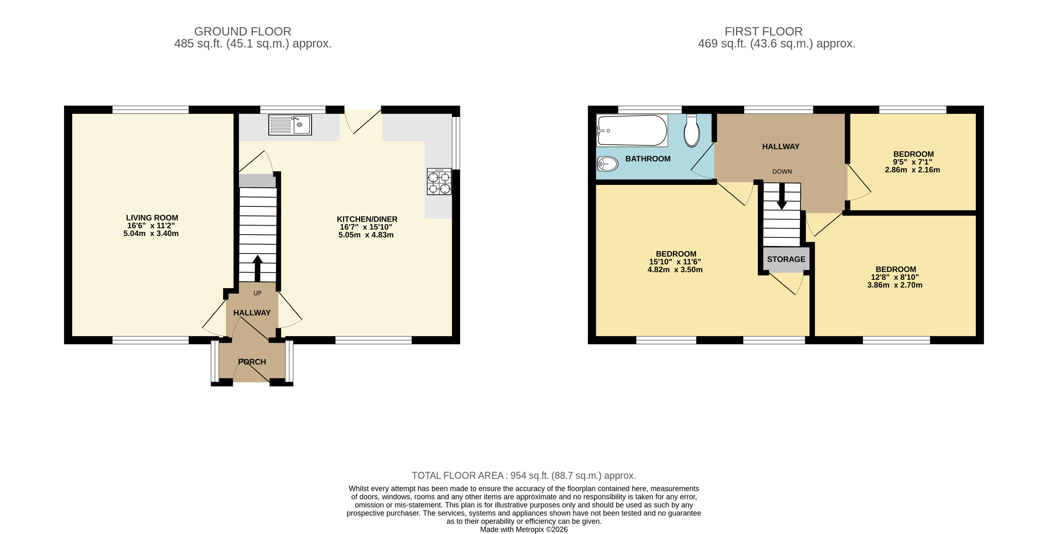 74, Sylvan Way, Bristol floorplan