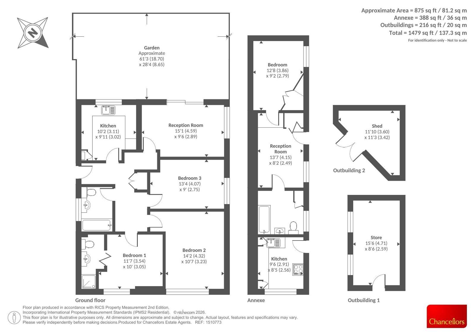 5, Nash Close, Reading floorplan