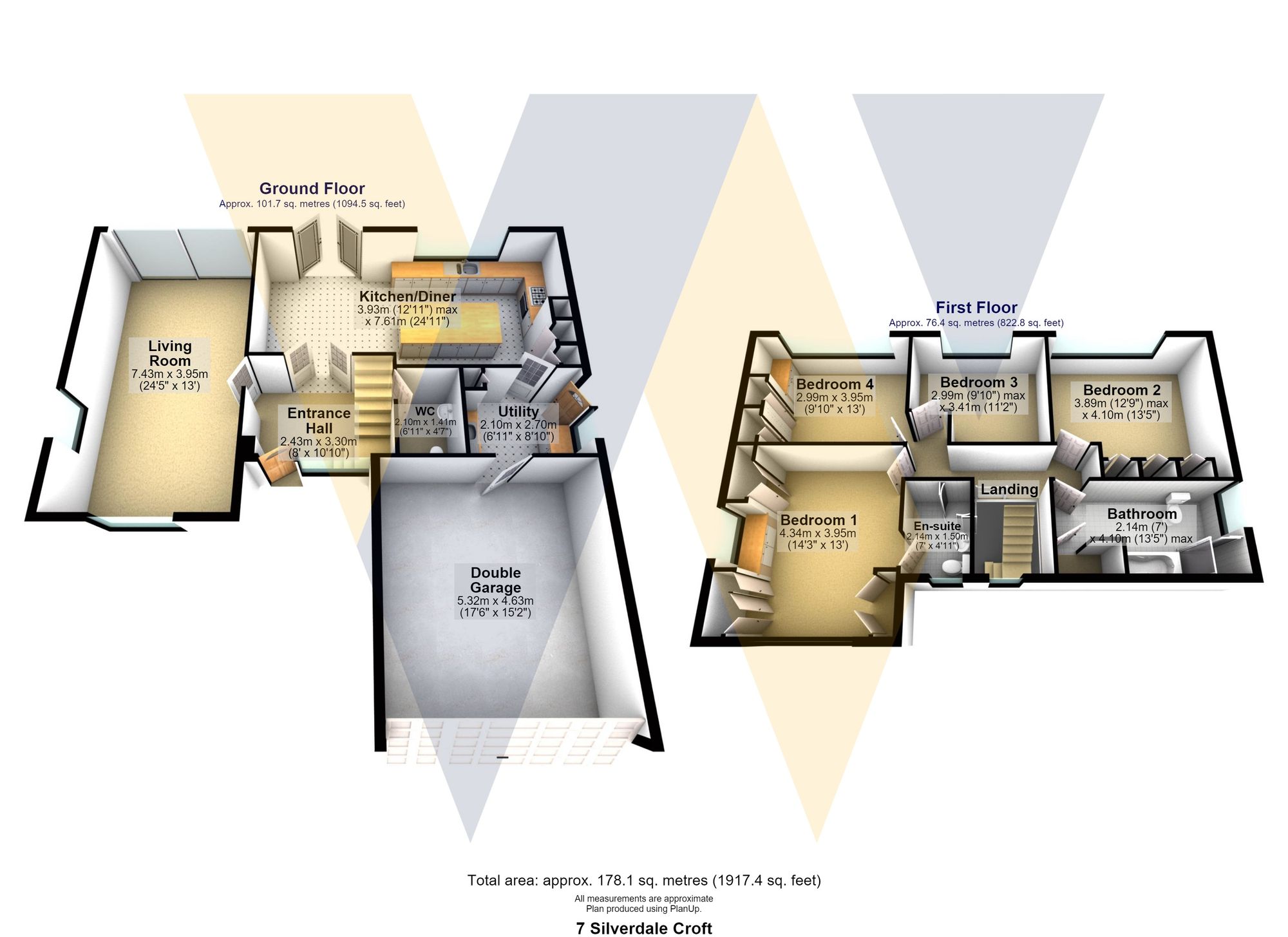 7 Silverdale Croft, Sheffield floorplan