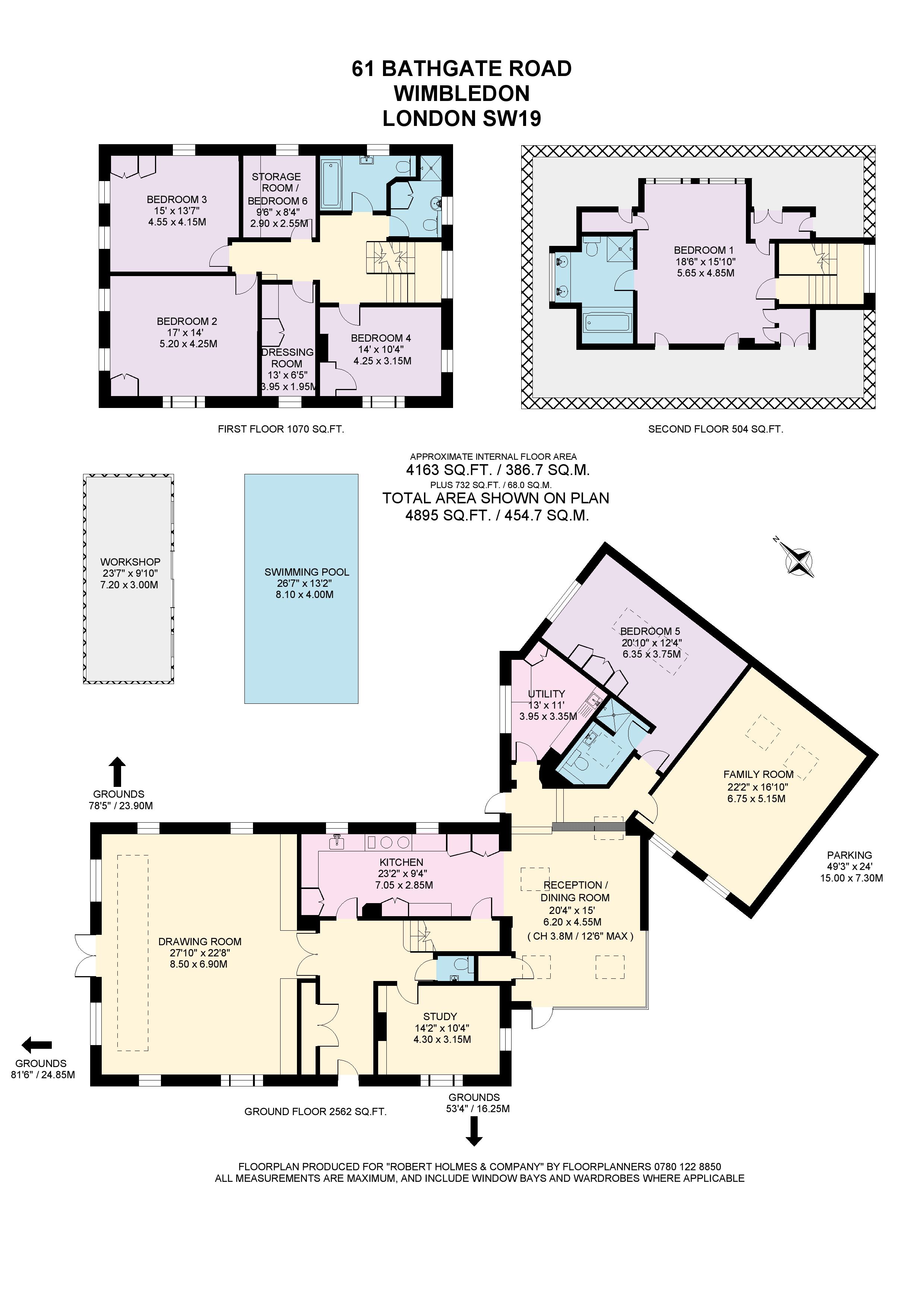 61, Bathgate Road, London floorplan