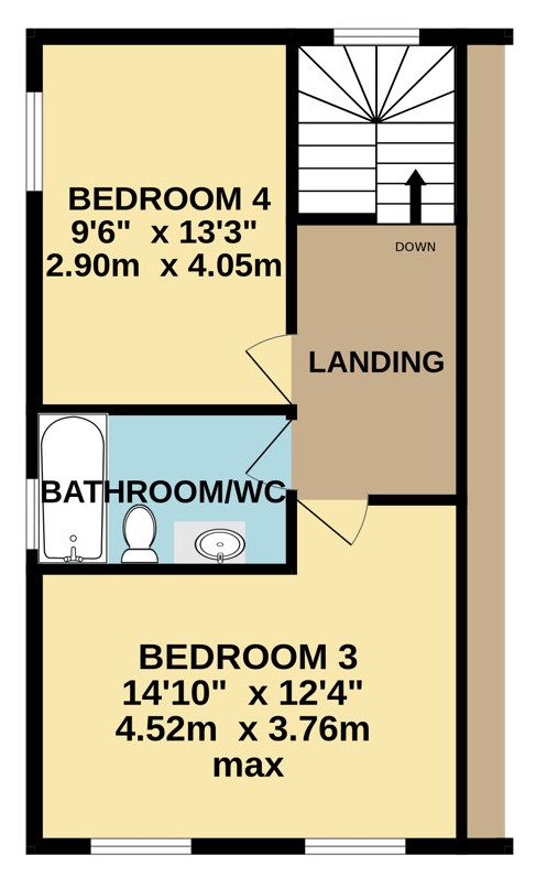 Moon House,, Ashmill, Beaworthy floorplan
