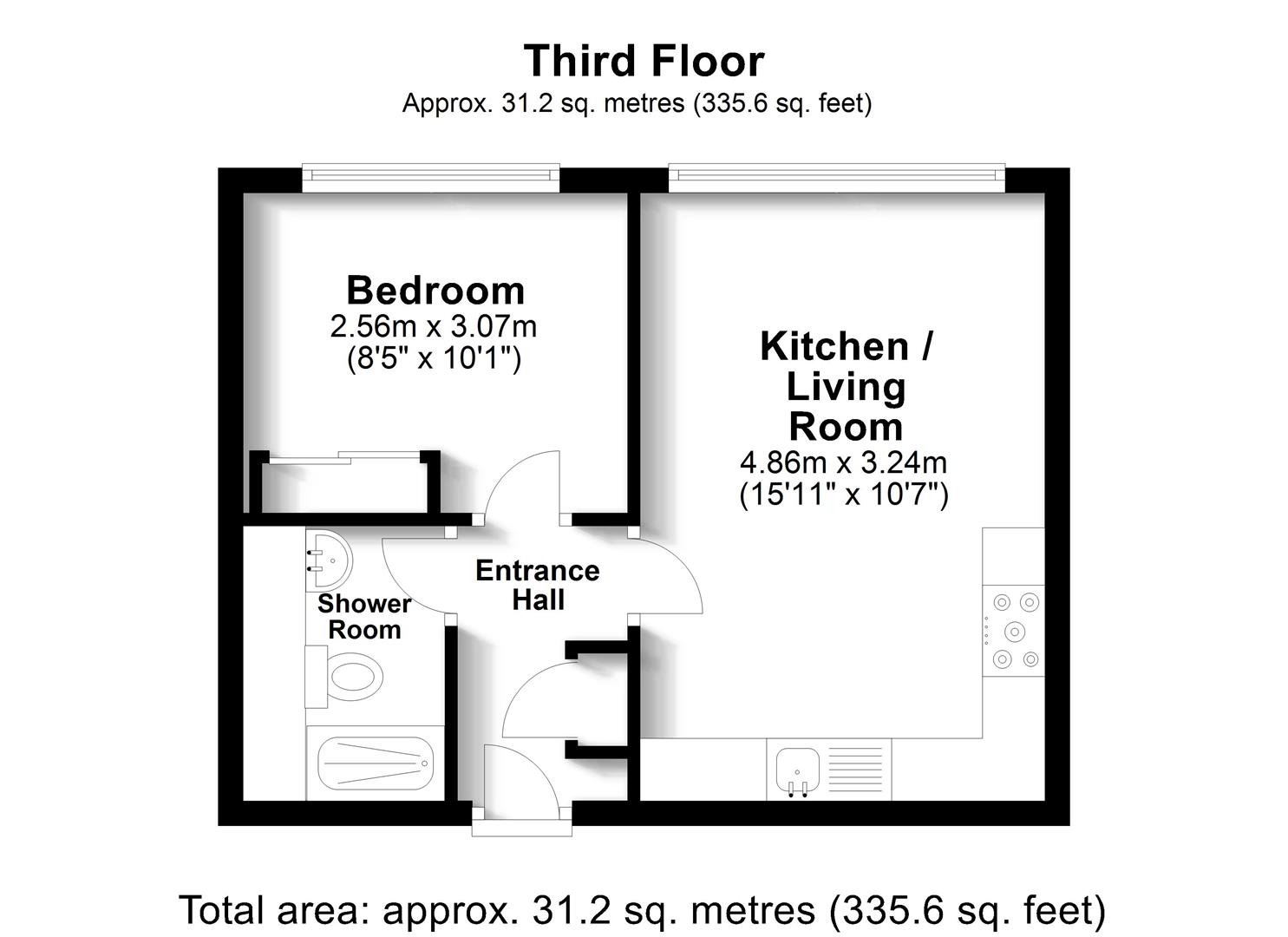 Apartment 15, Circa Apartments, 5 Nobel Drive, Hayes floorplan