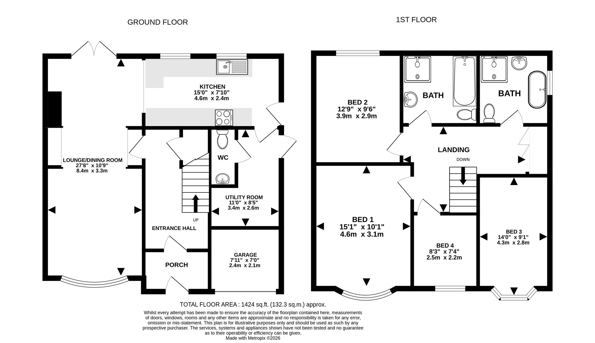 14 Tewkesbury Avenue, Altrincham floorplan