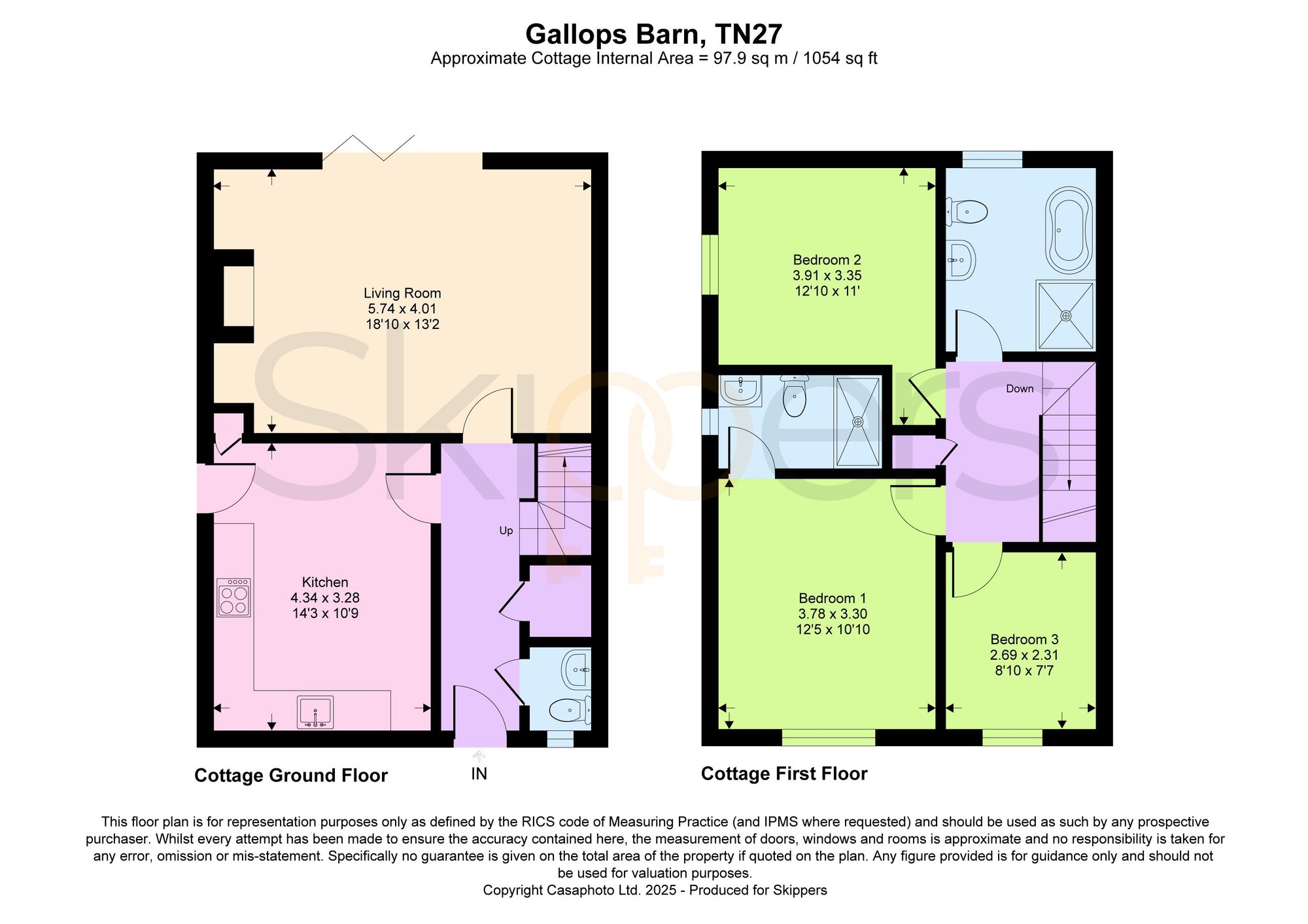Gallops Barn Newlands Road, Ashford floorplan