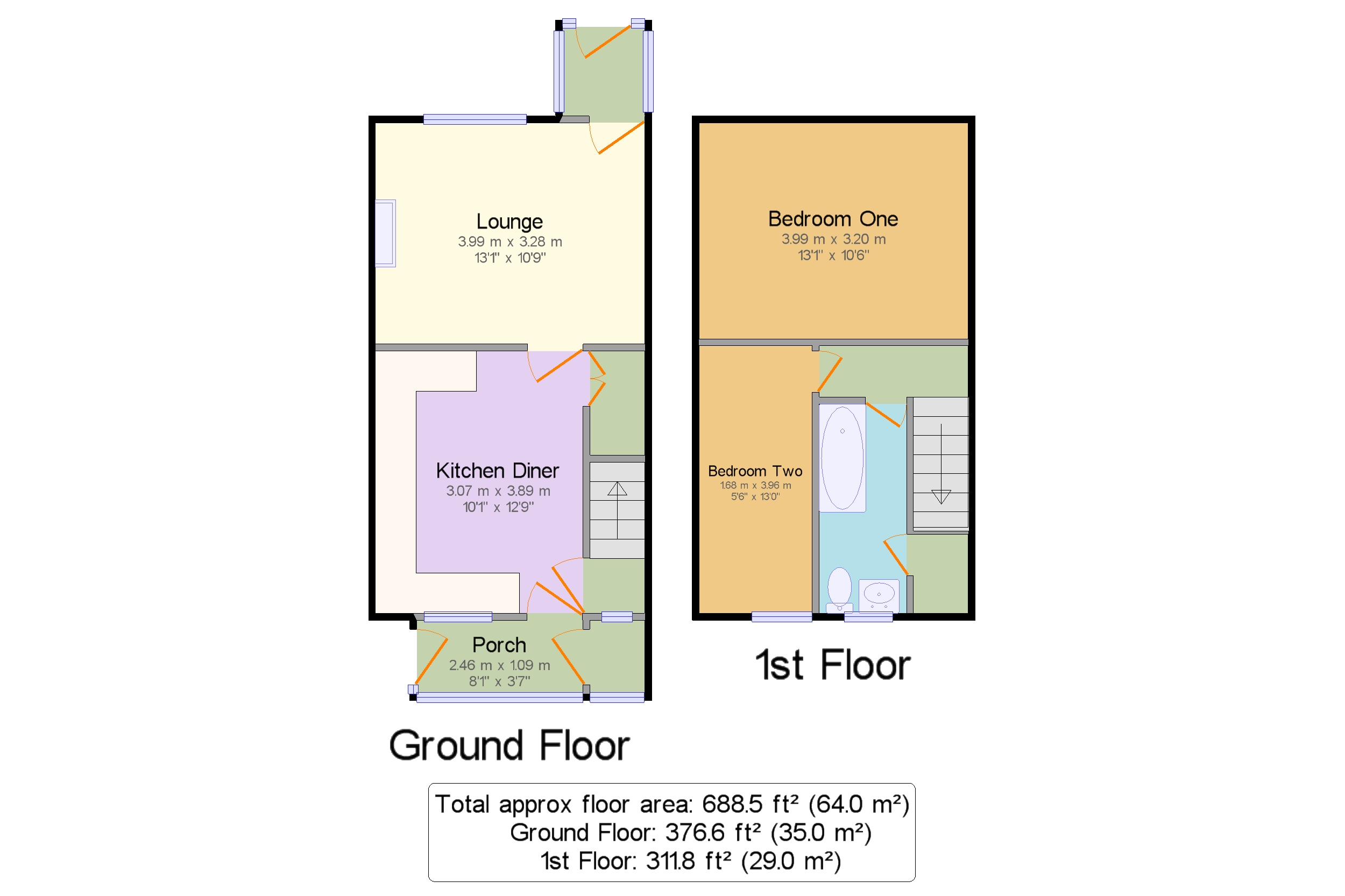 64, Buxton Road, High Peak floorplan