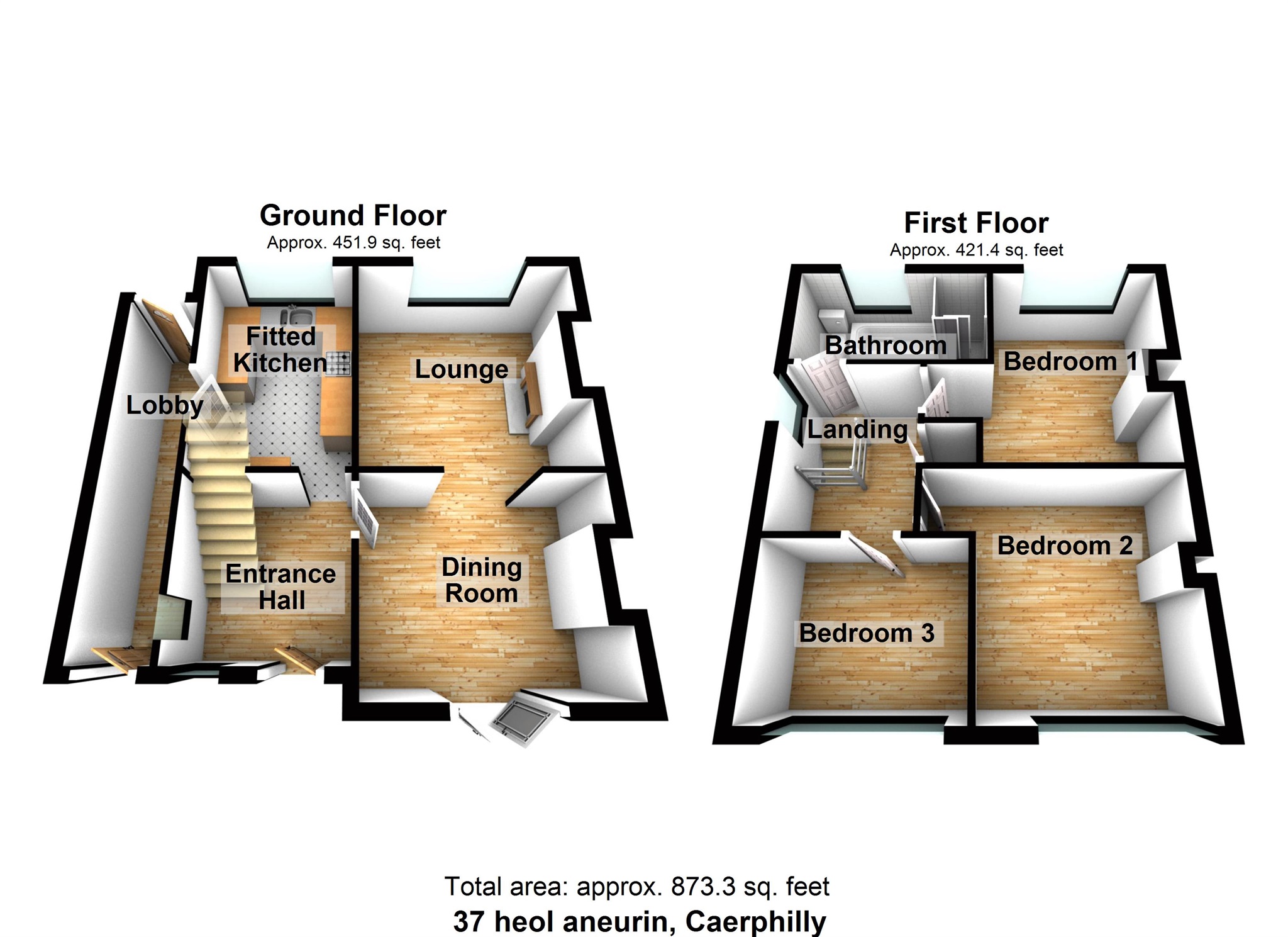 3 Bedrooms Semi-detached house for sale in Heol Aneurin, Caerphilly CF83