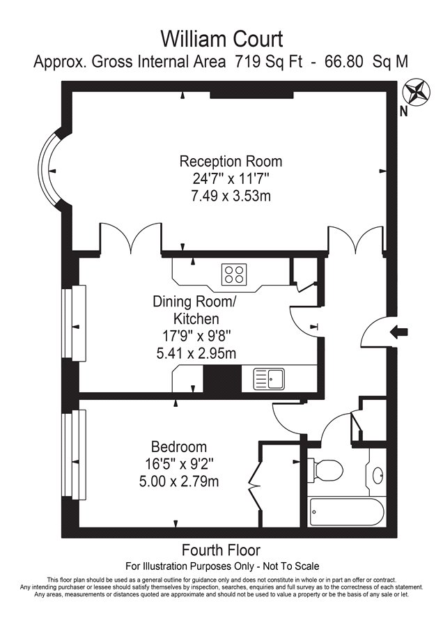 1 Bedrooms Flat to rent in William Court, 6 Hall Road, London NW8