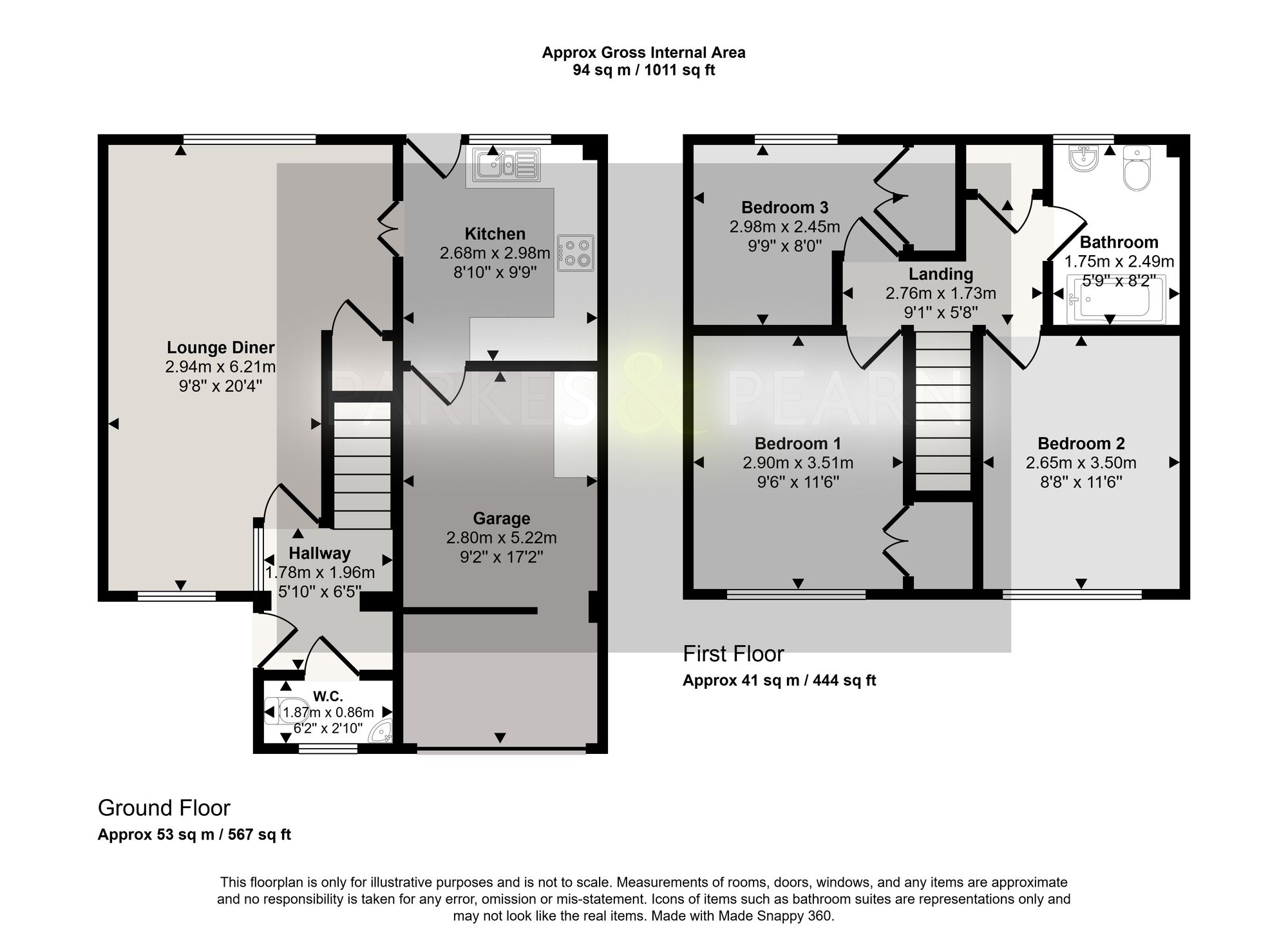 86 Woodgate Road, Liskeard floorplan