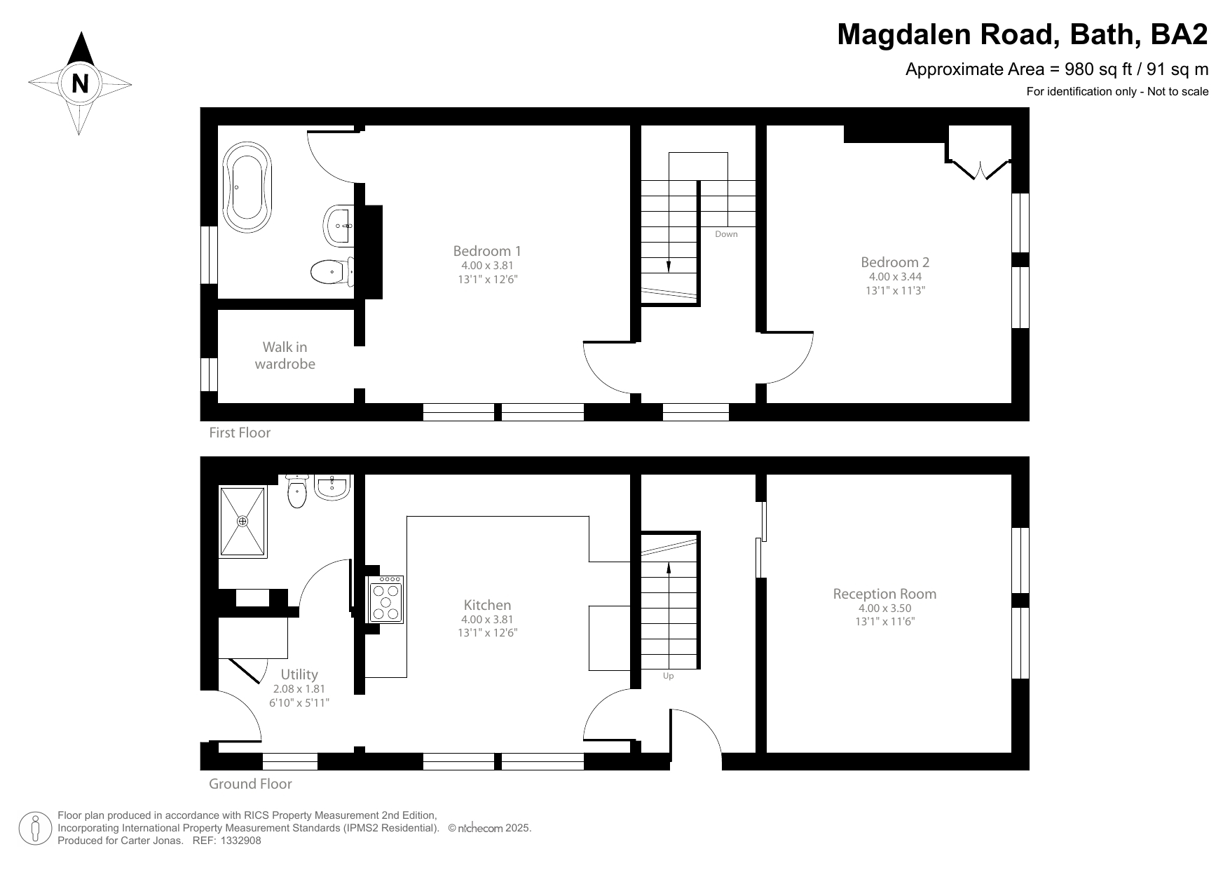 1, Magdalen Road, Somerset floorplan