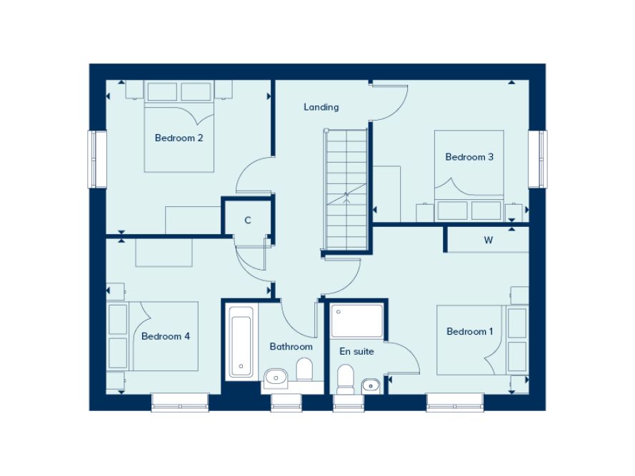 102, Ladygrove, Didcot floorplan