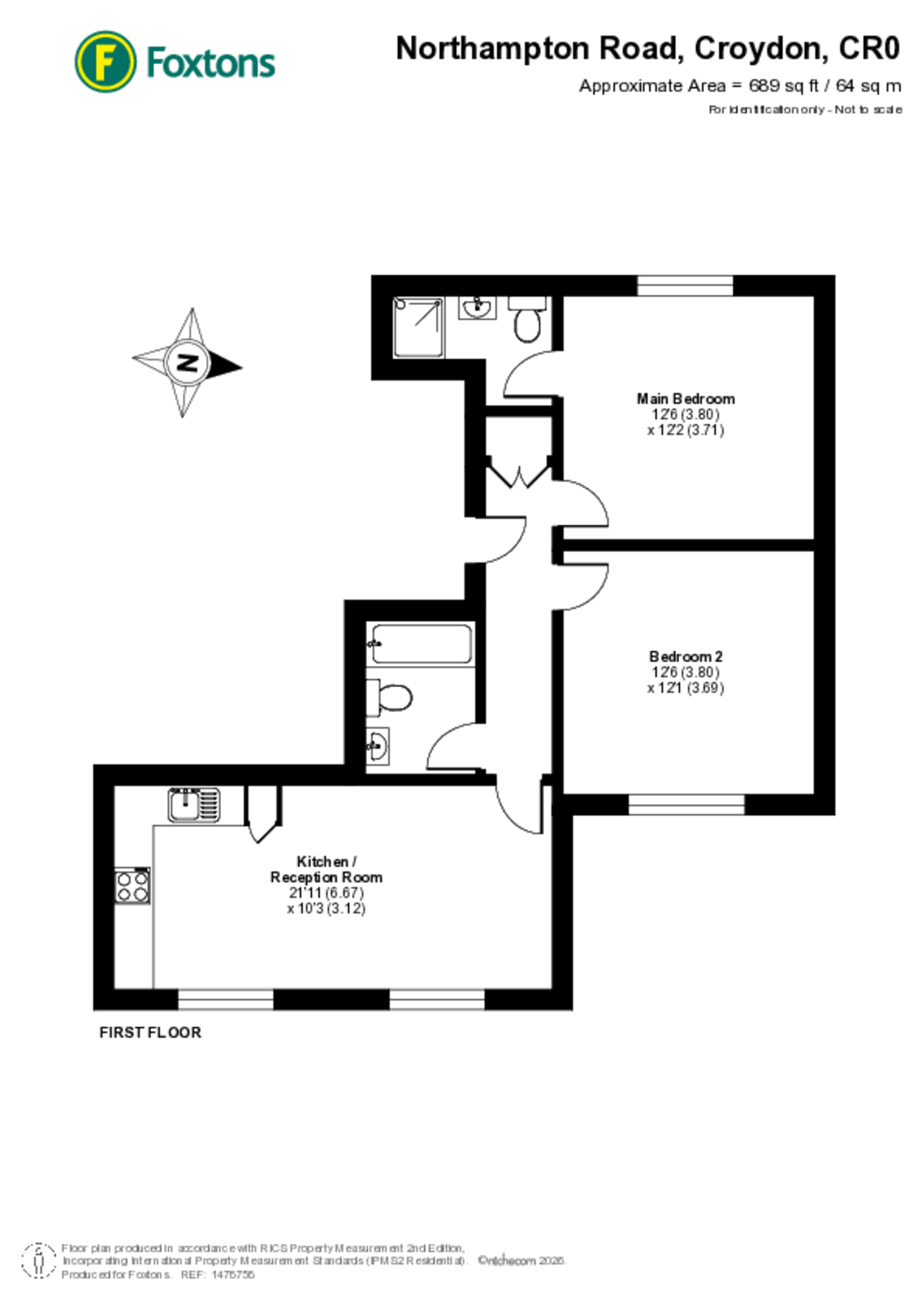 Northampton Road, Croydon floorplan