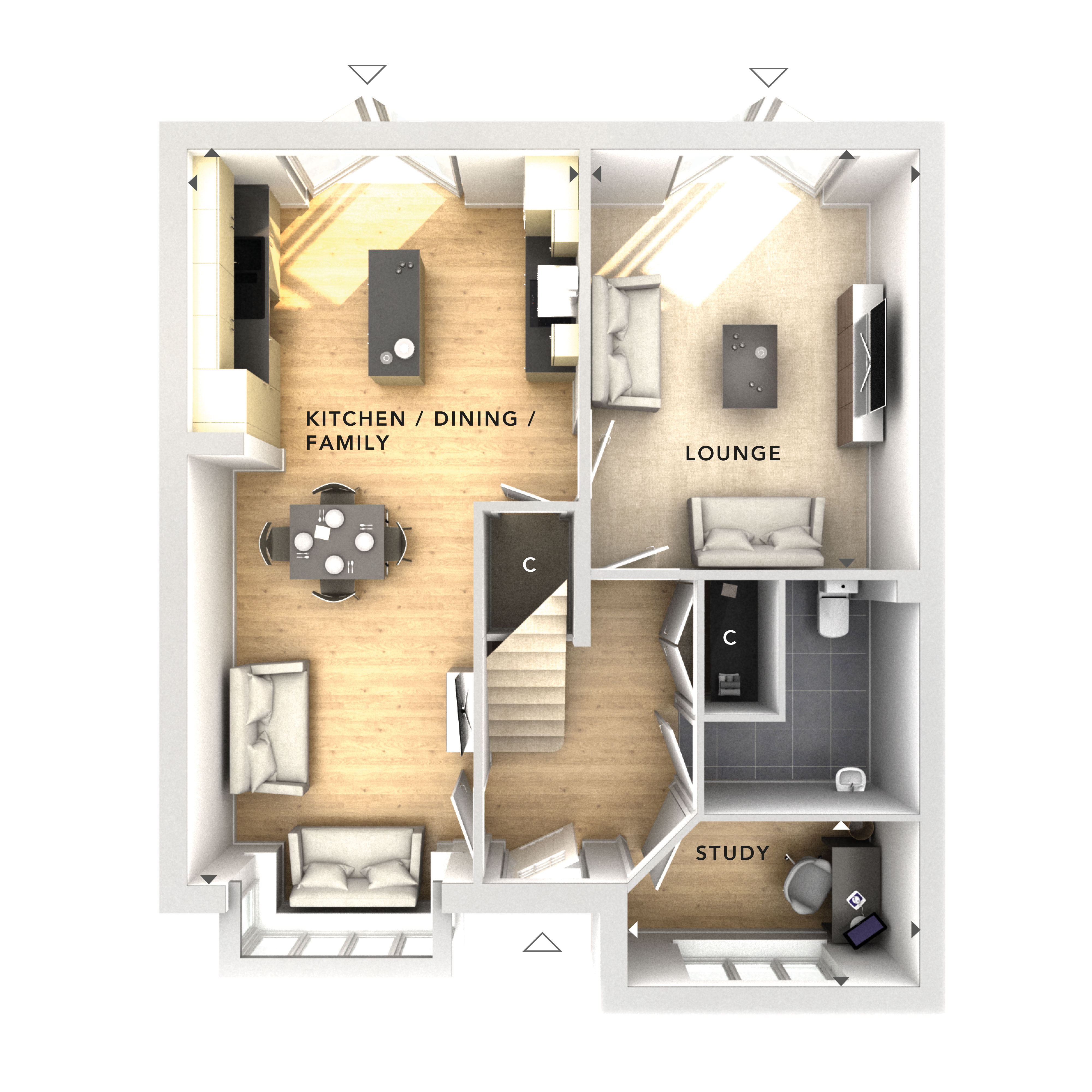 74, Packhorse Lane, Marcham, Abingdon floorplan