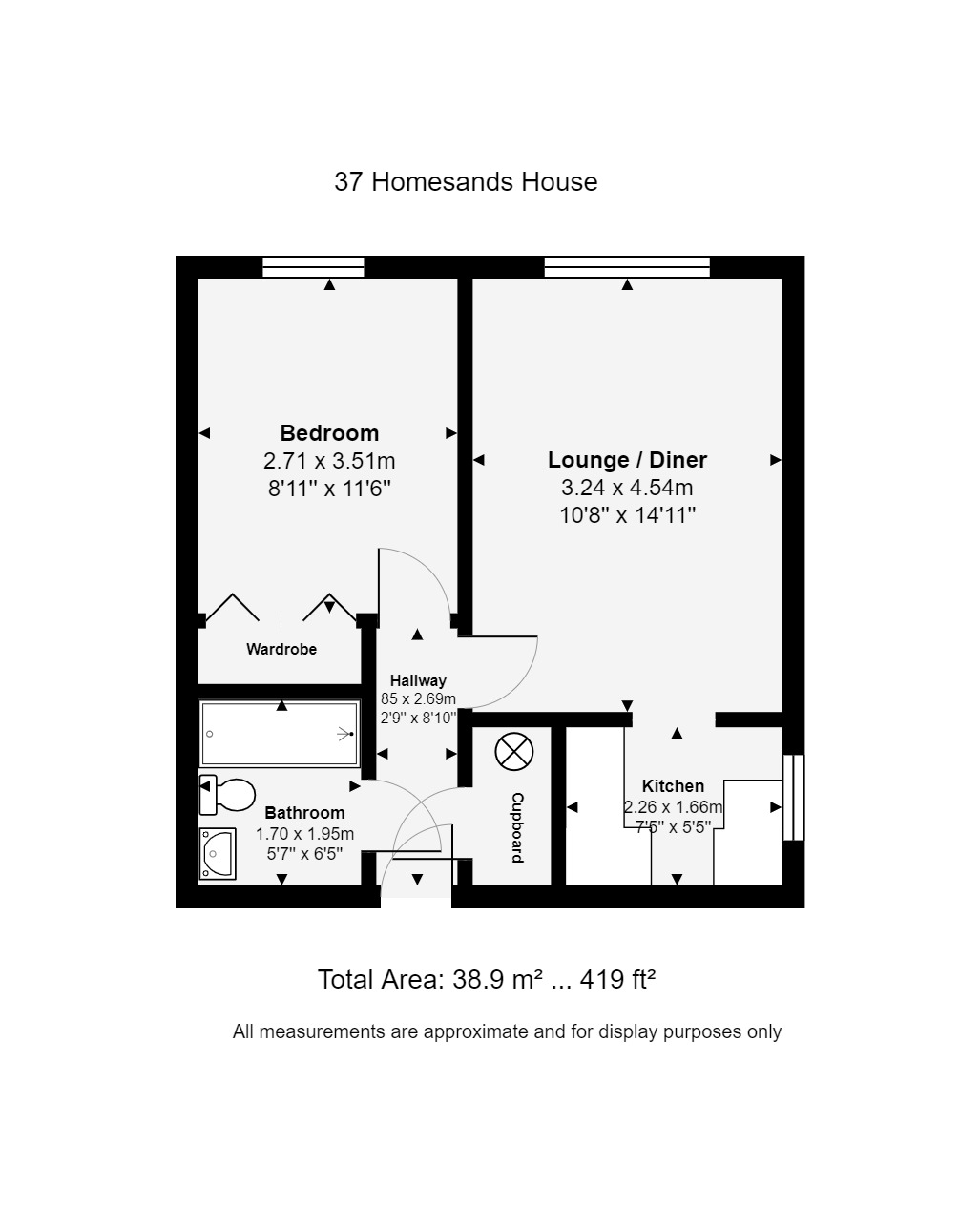 37, Homesands House, Park Road, Southport floorplan