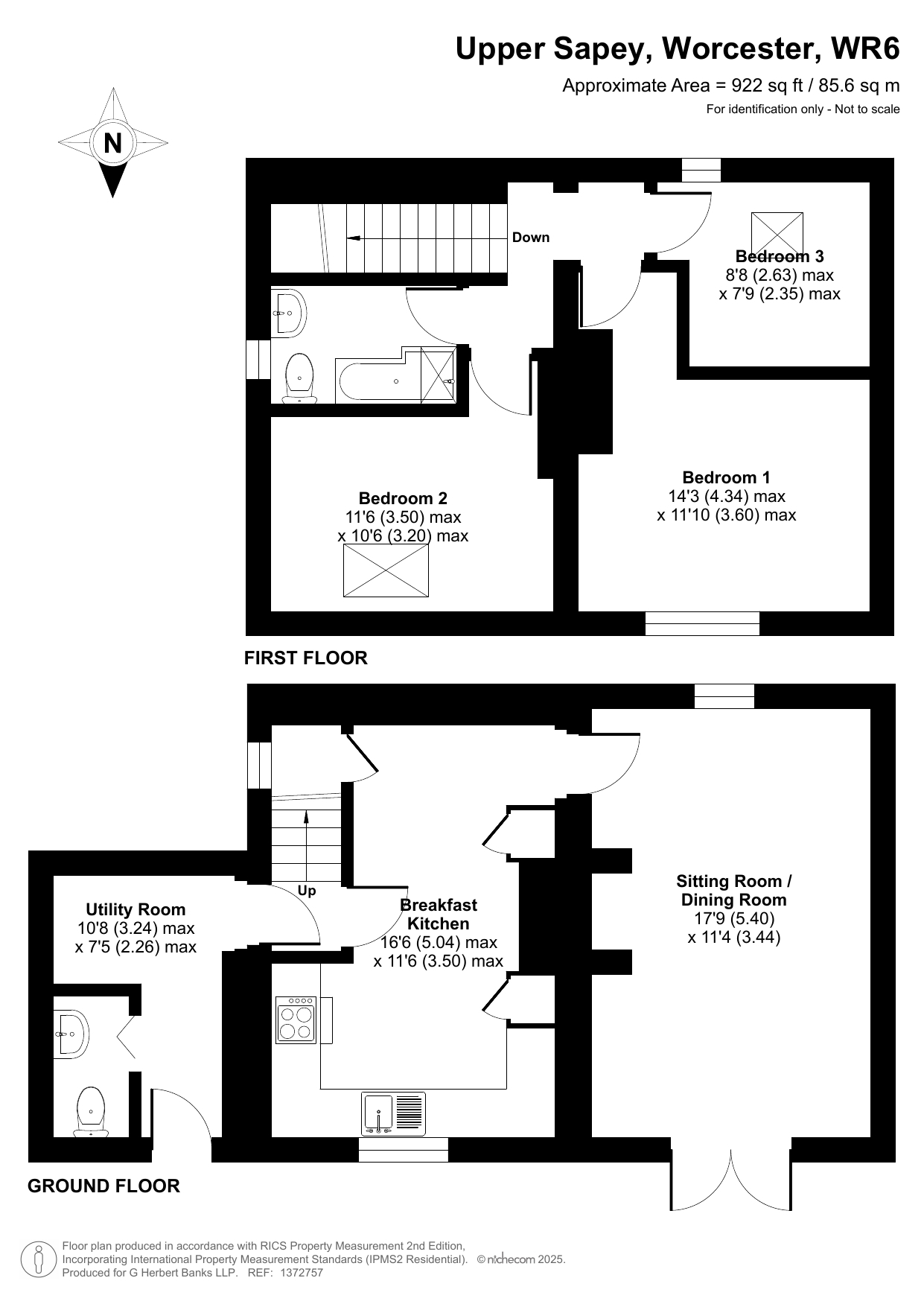 Yearston Cottage, Worcester floorplan