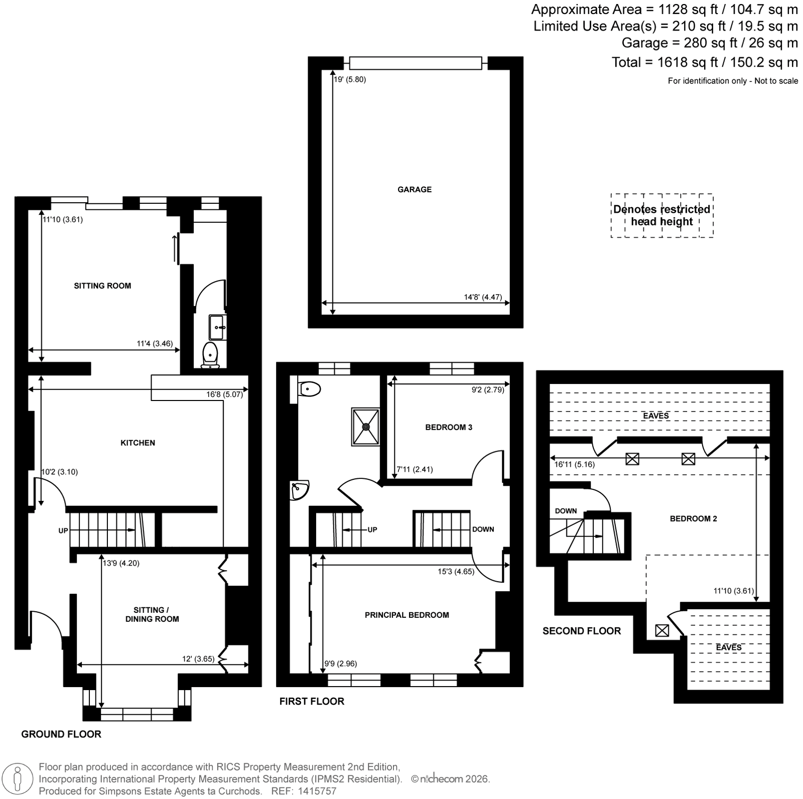 11, Brewery Lane, Byfleet floorplan
