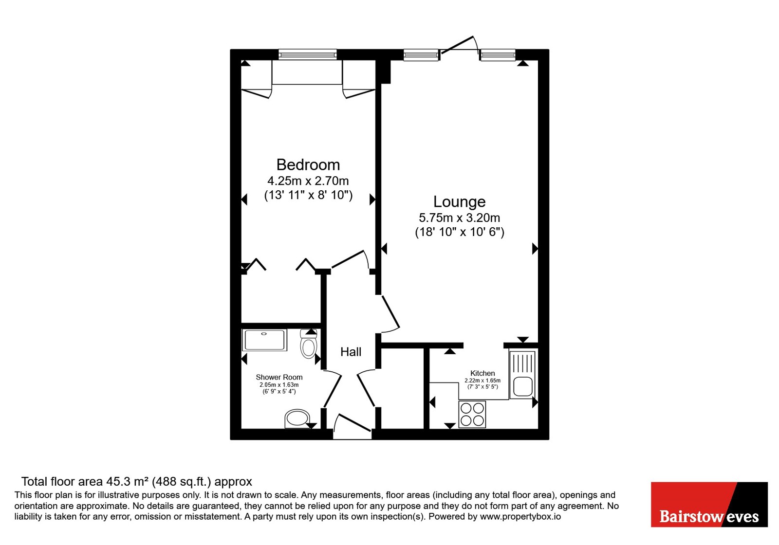 Flat 4, Parkview Court, 54, Brancaster Road, Ilford floorplan