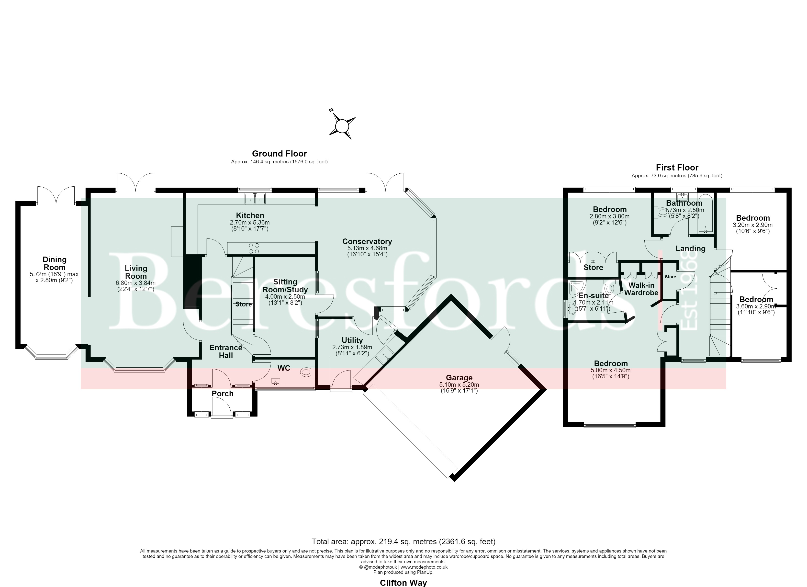 41, Clifton Way, Brentwood floorplan