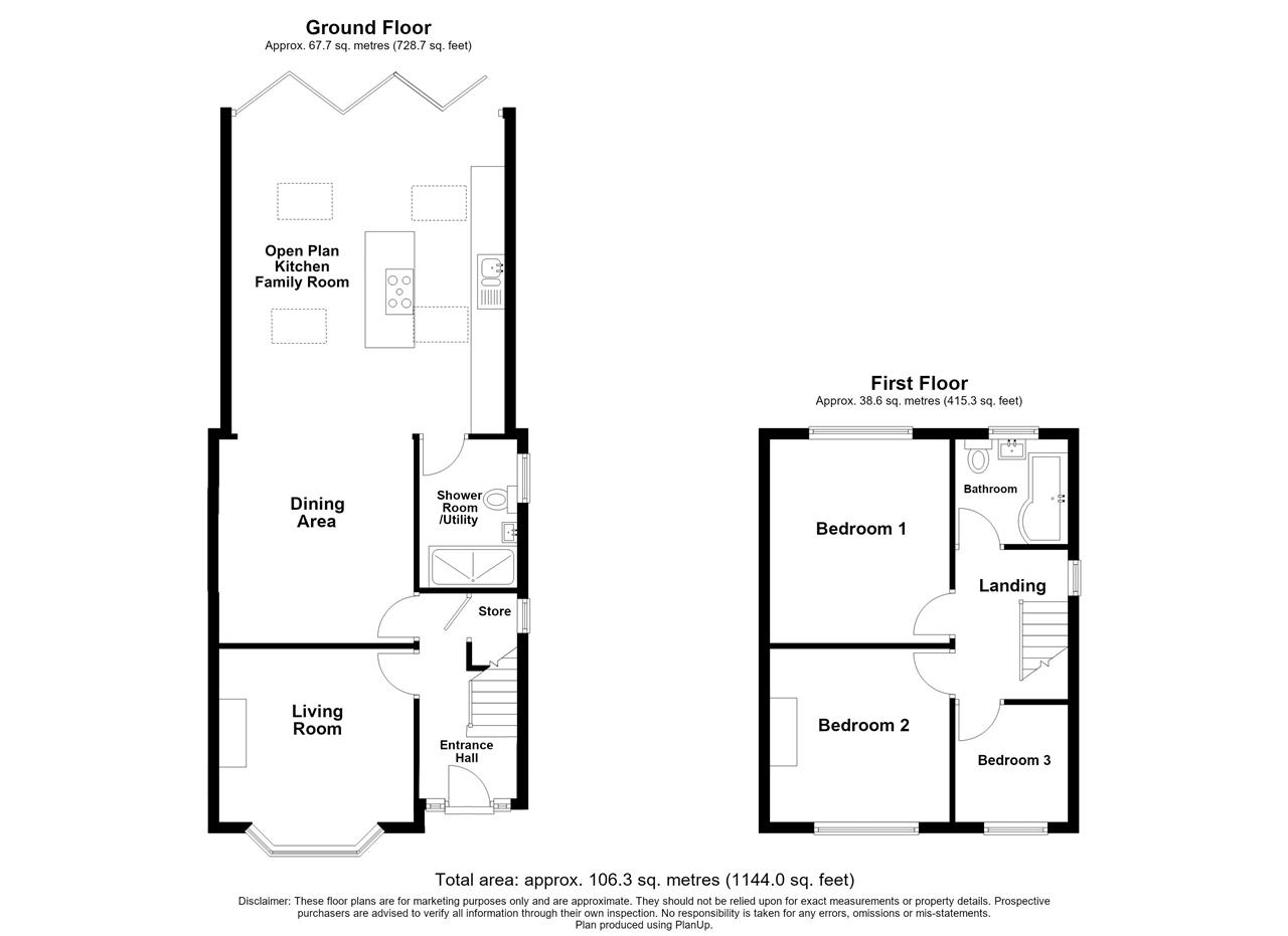 8, Longfield Crescent, Ilkeston floorplan