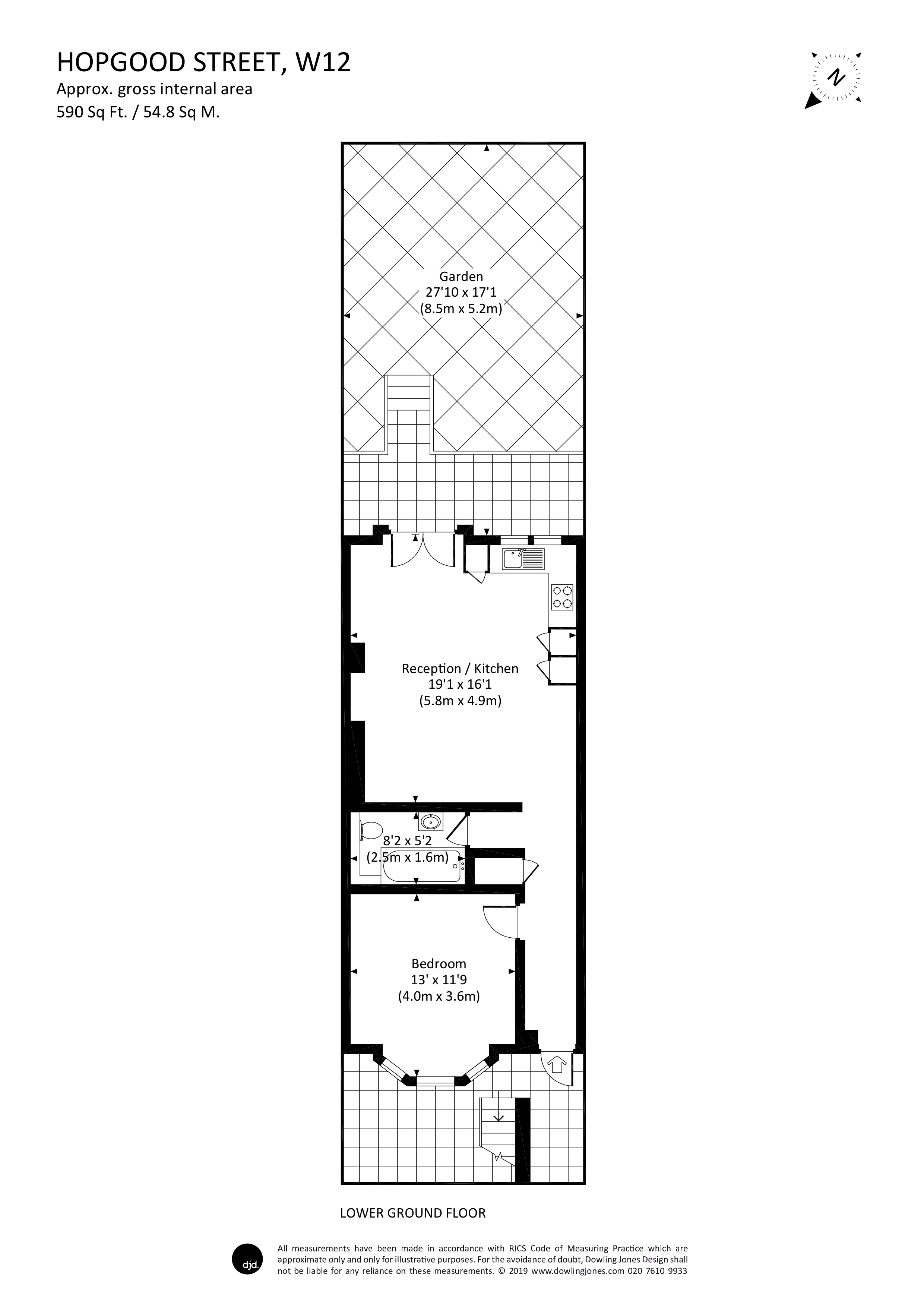 1 Bedrooms Flat to rent in Hopgood Street, Shepherds Bush W12