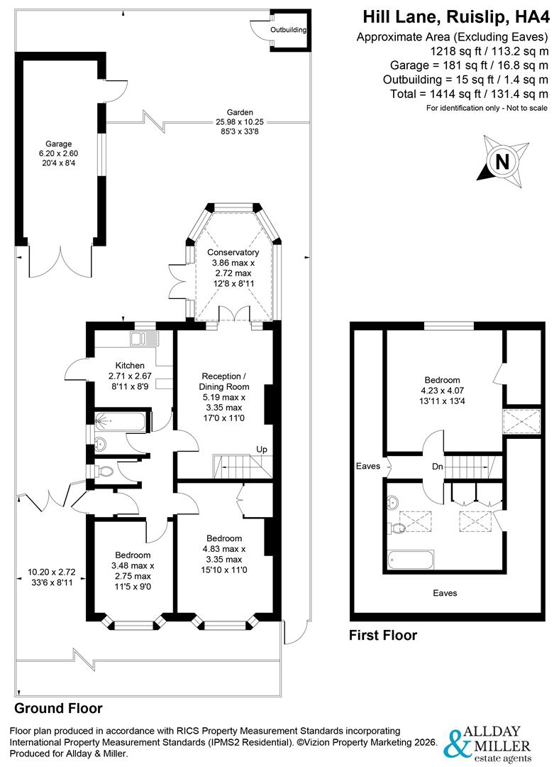 24, Hill Lane, Ruislip floorplan