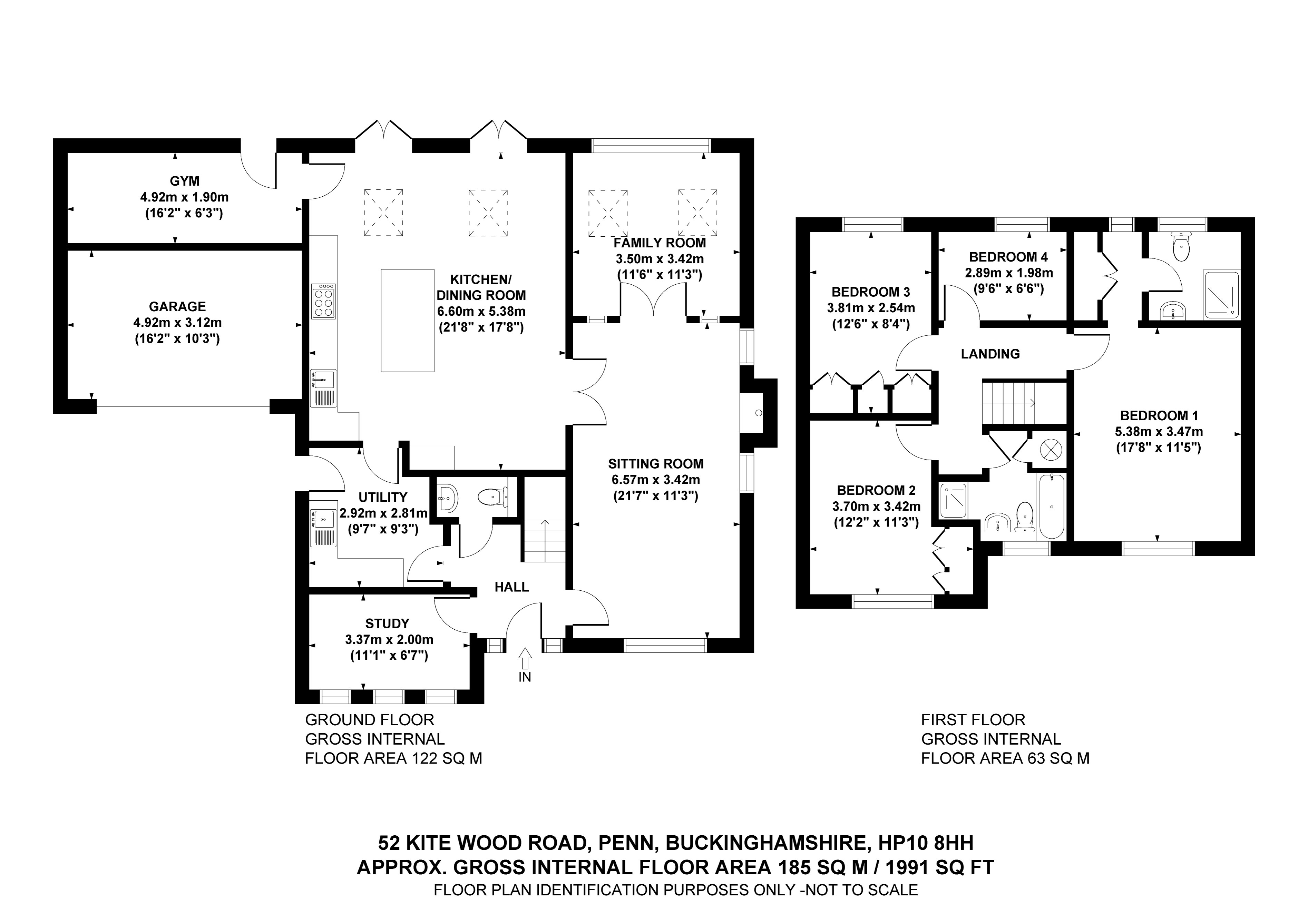 52, Kite Wood Road, Buckinghamshire floorplan