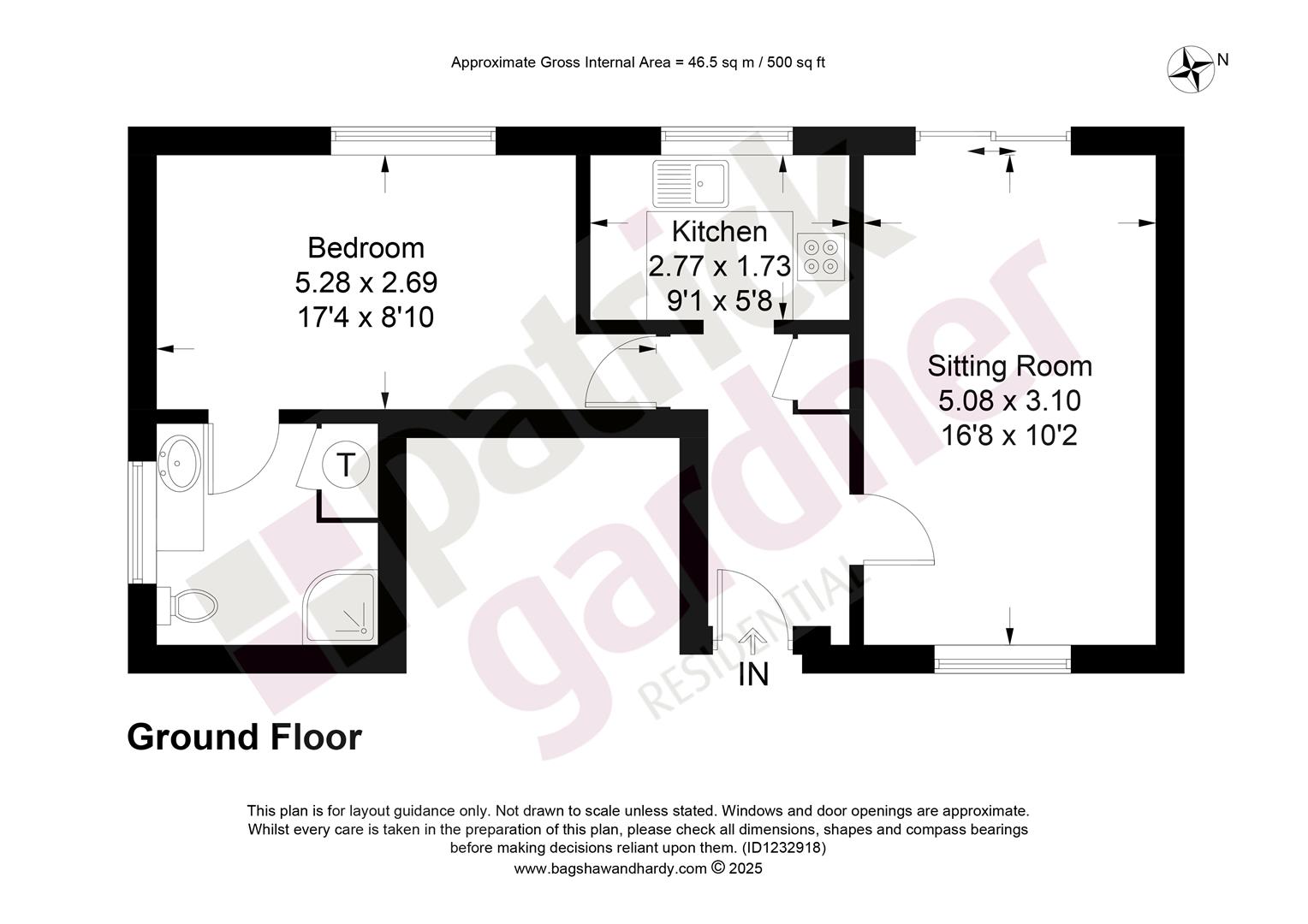 3 Portland House Mews, Ashley Road, Epsom floorplan