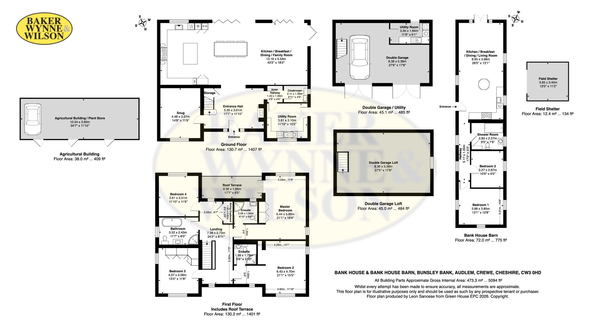 Bank House Bunsley Bank, Crewe floorplan