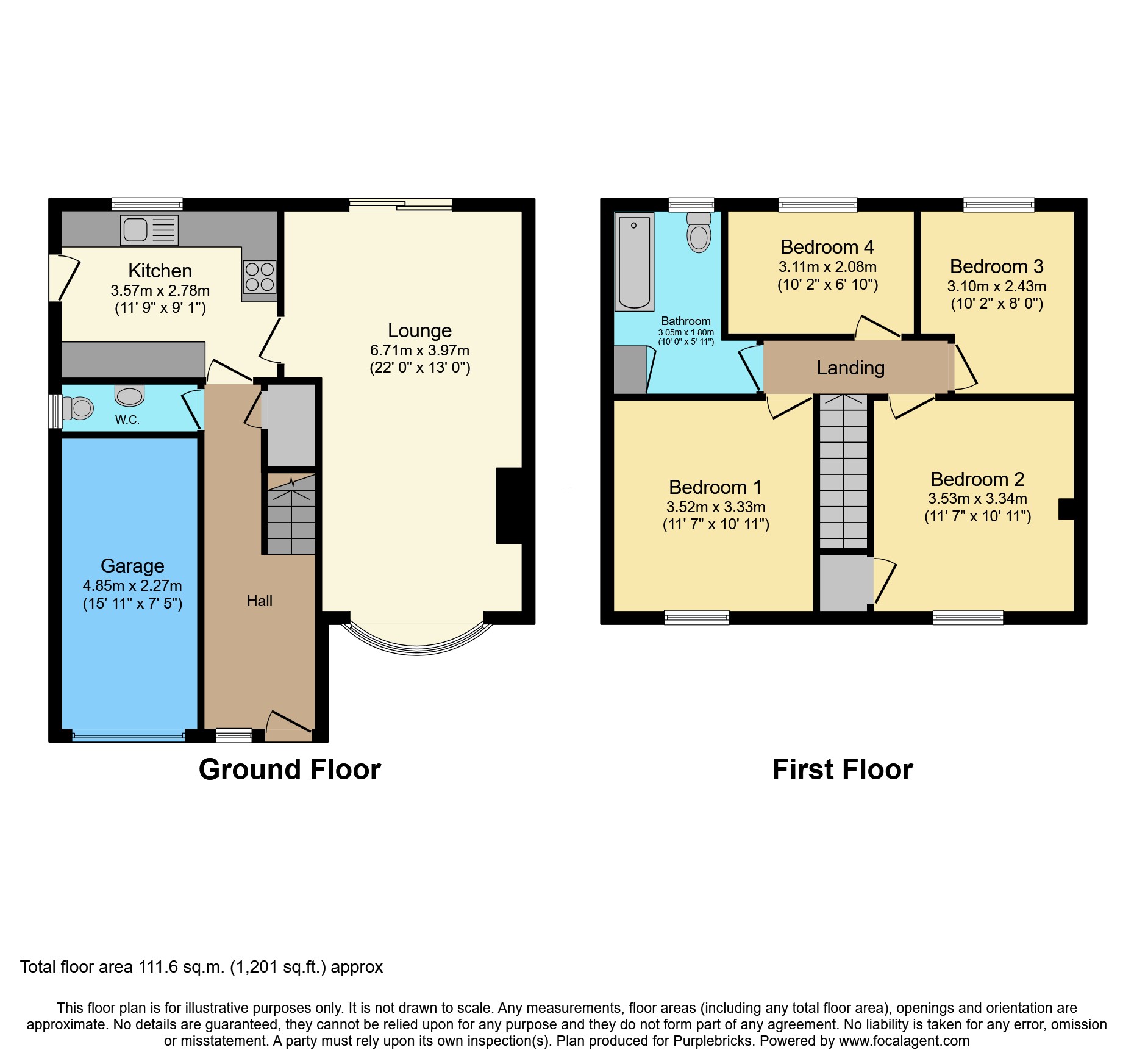 88, Fabis Close, Swadlincote floorplan