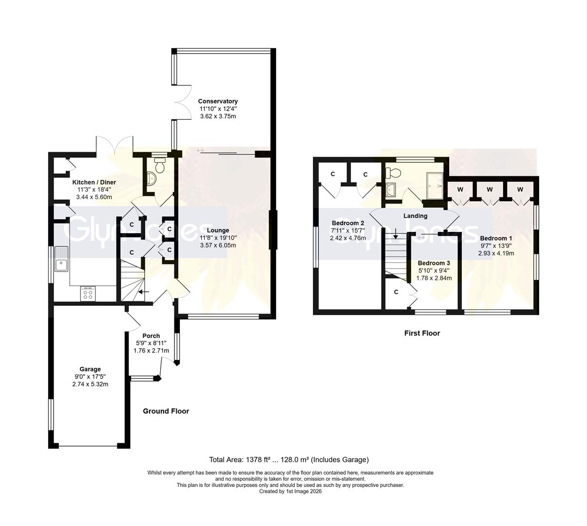 156, Highdown Drive, Littlehampton floorplan