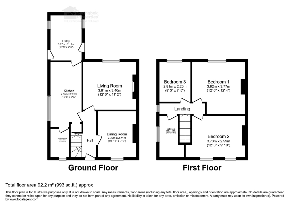 13, 13 Derwydd Avenue, Gwaun Cae Gurwen floorplan