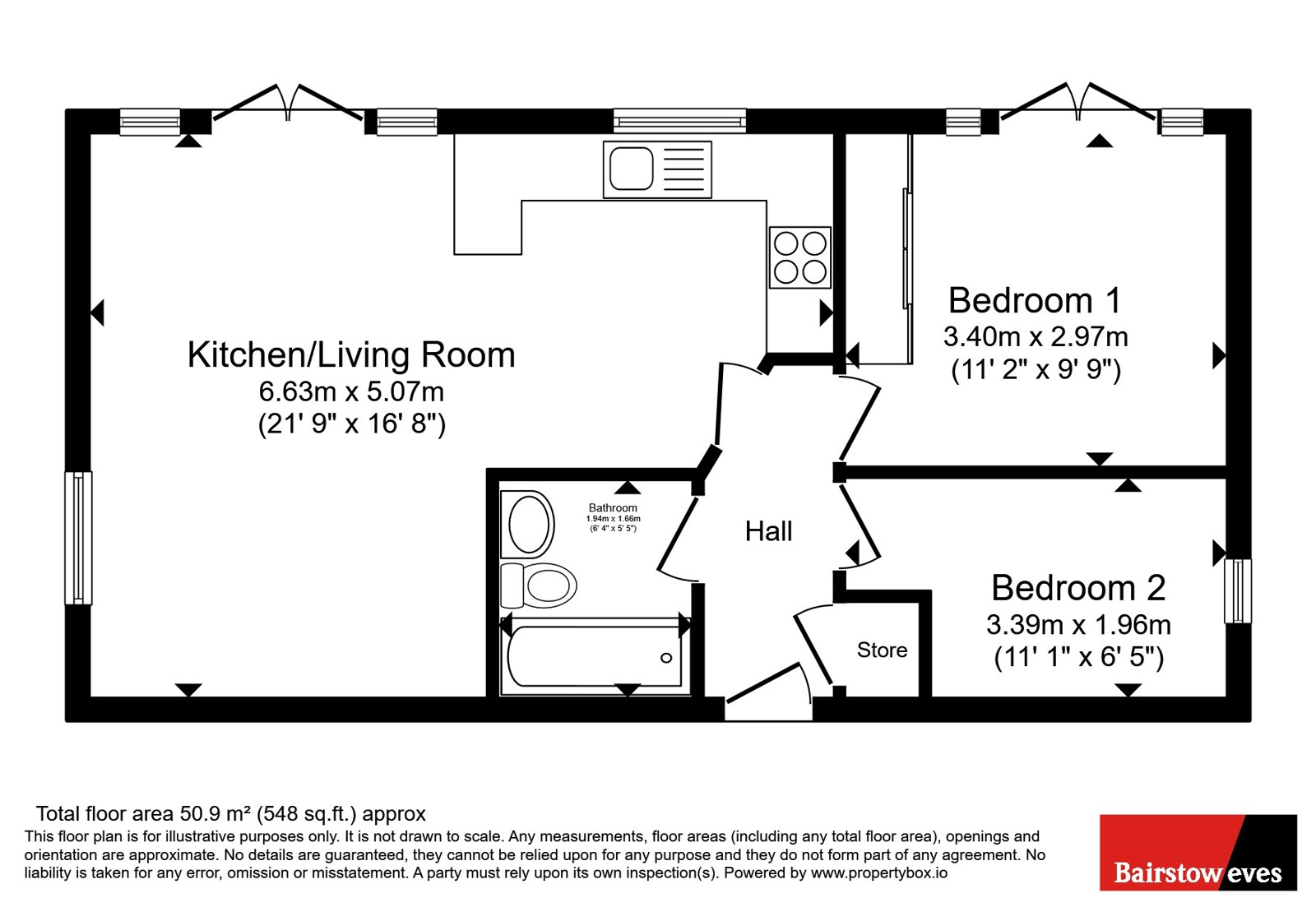 Apartment 4, Rocklands, 31, Tonbridge Road, Kent floorplan