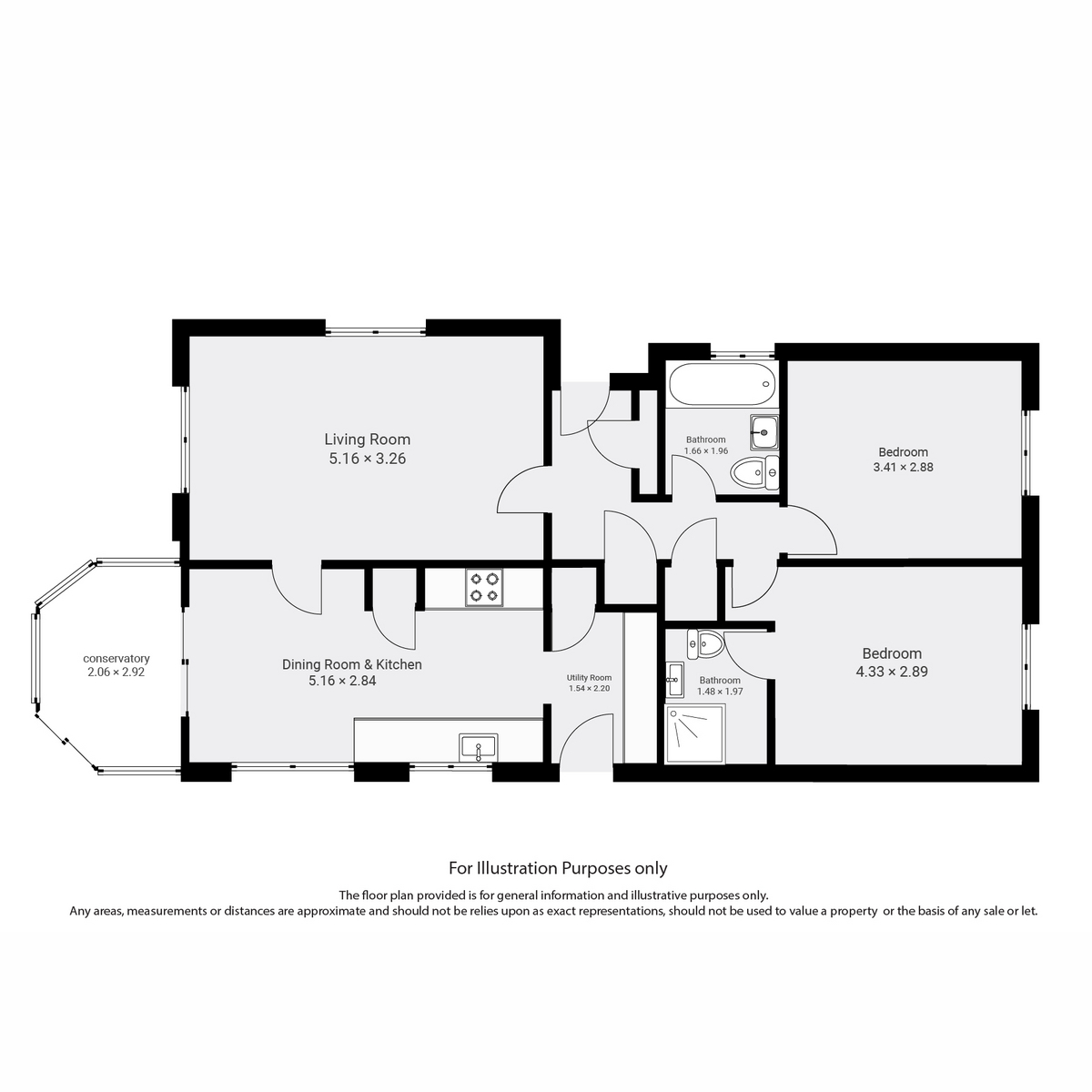 26, Severn Bridge Park Homes, Chepstow floorplan