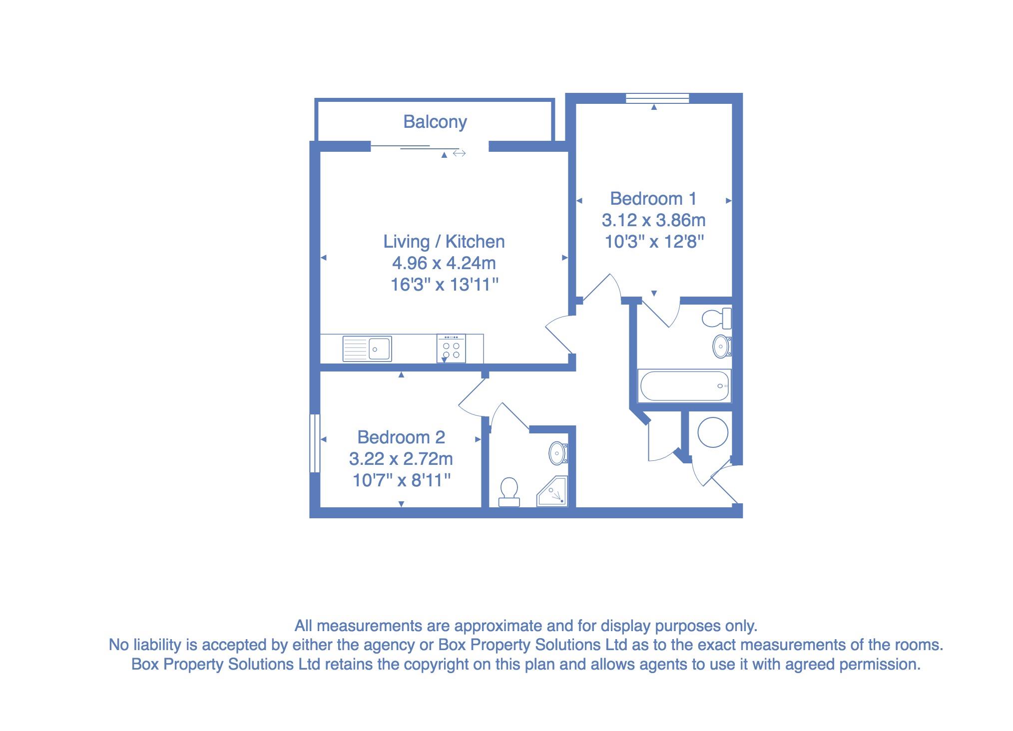 Apartment, 53, Kassapians, Albert Street, Shipley floorplan