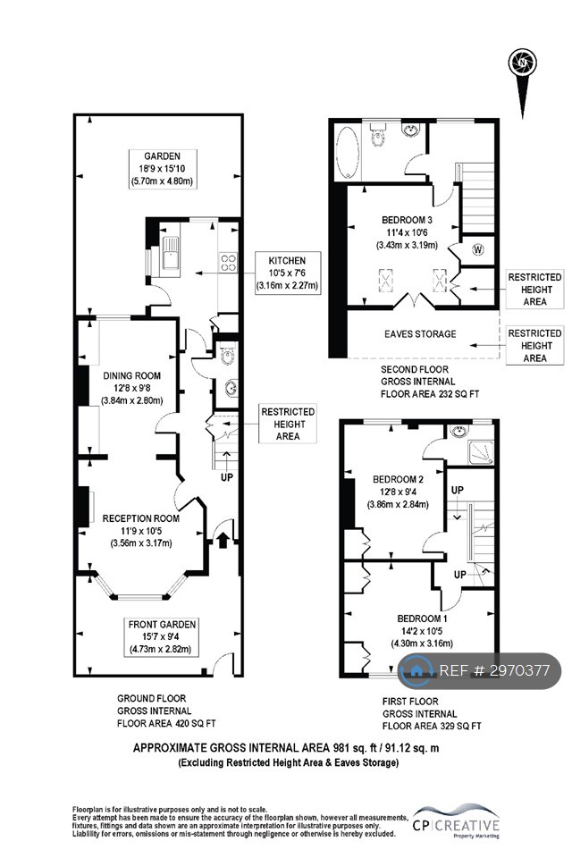 Somerset Road, London floorplan