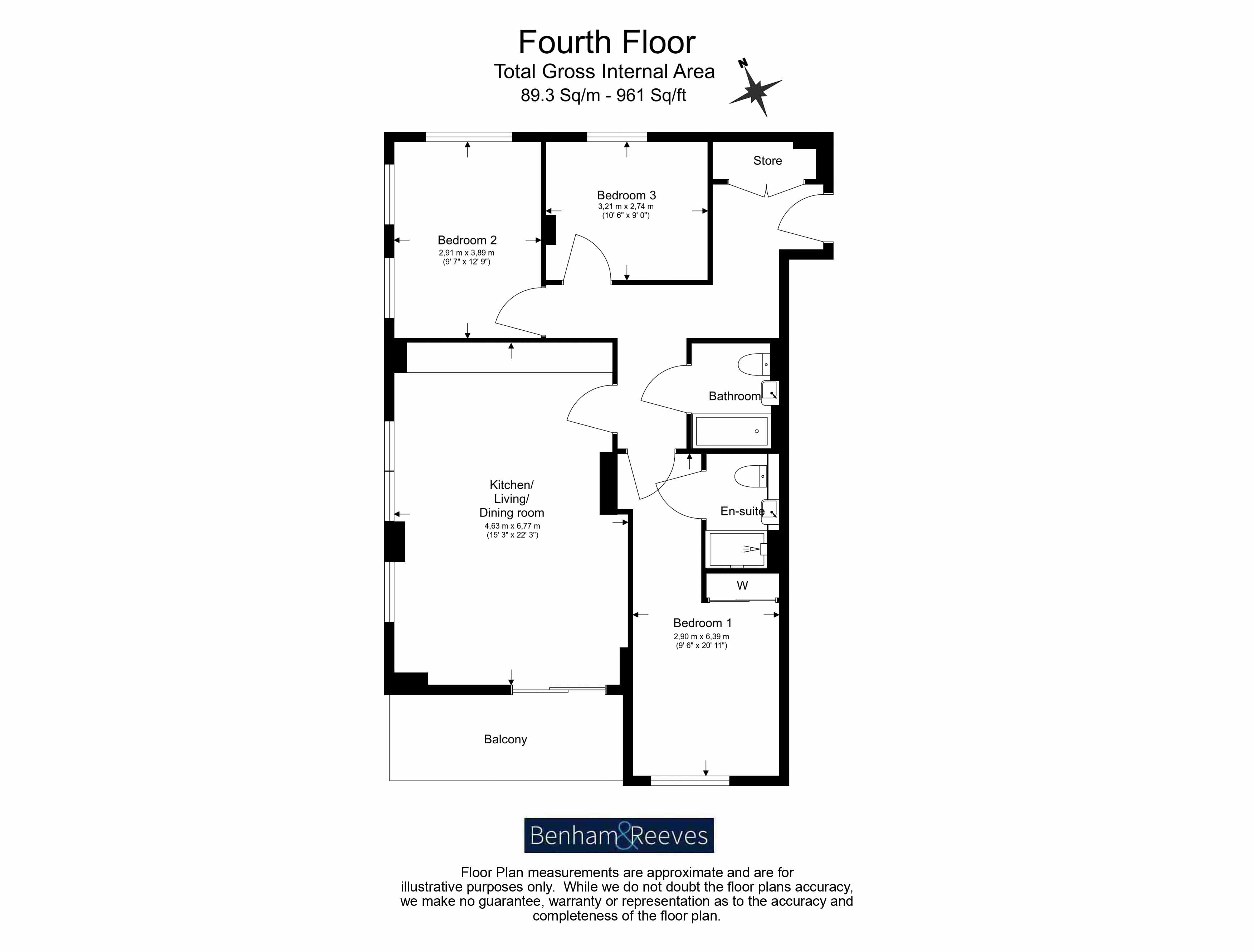 Flat 20, May House, 39, Achill Close, Colindale floorplan