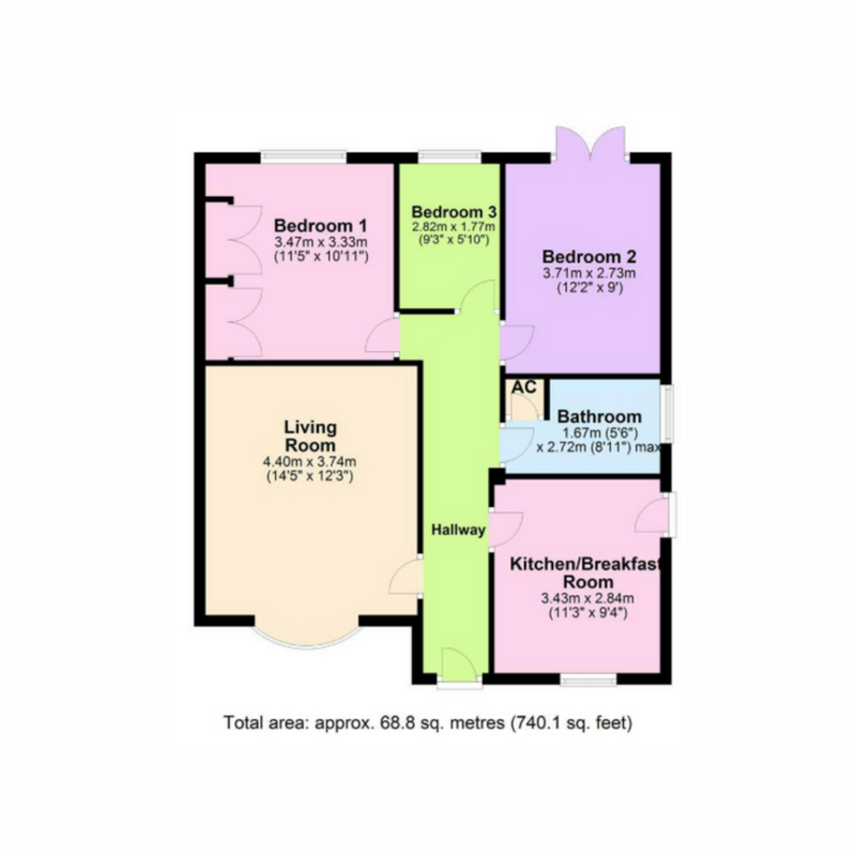 16, Fernie Close, Barton Seagrave floorplan
