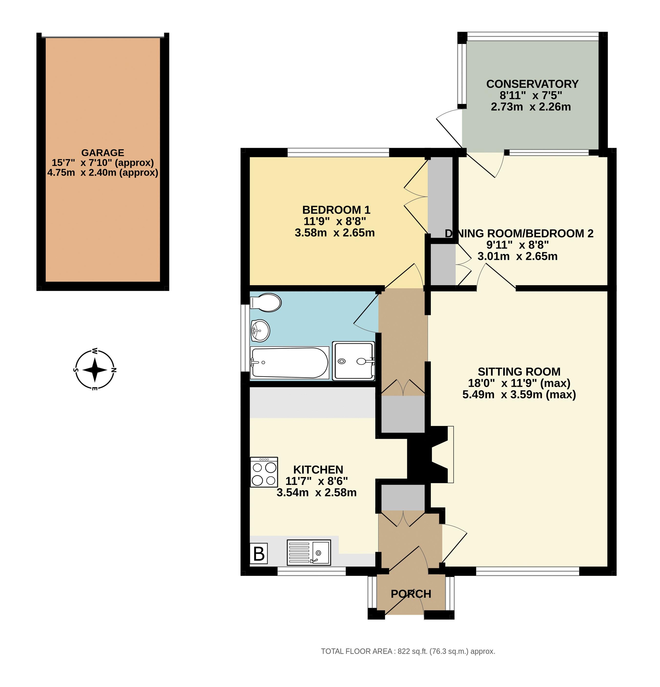 4, Watermead, Chard floorplan