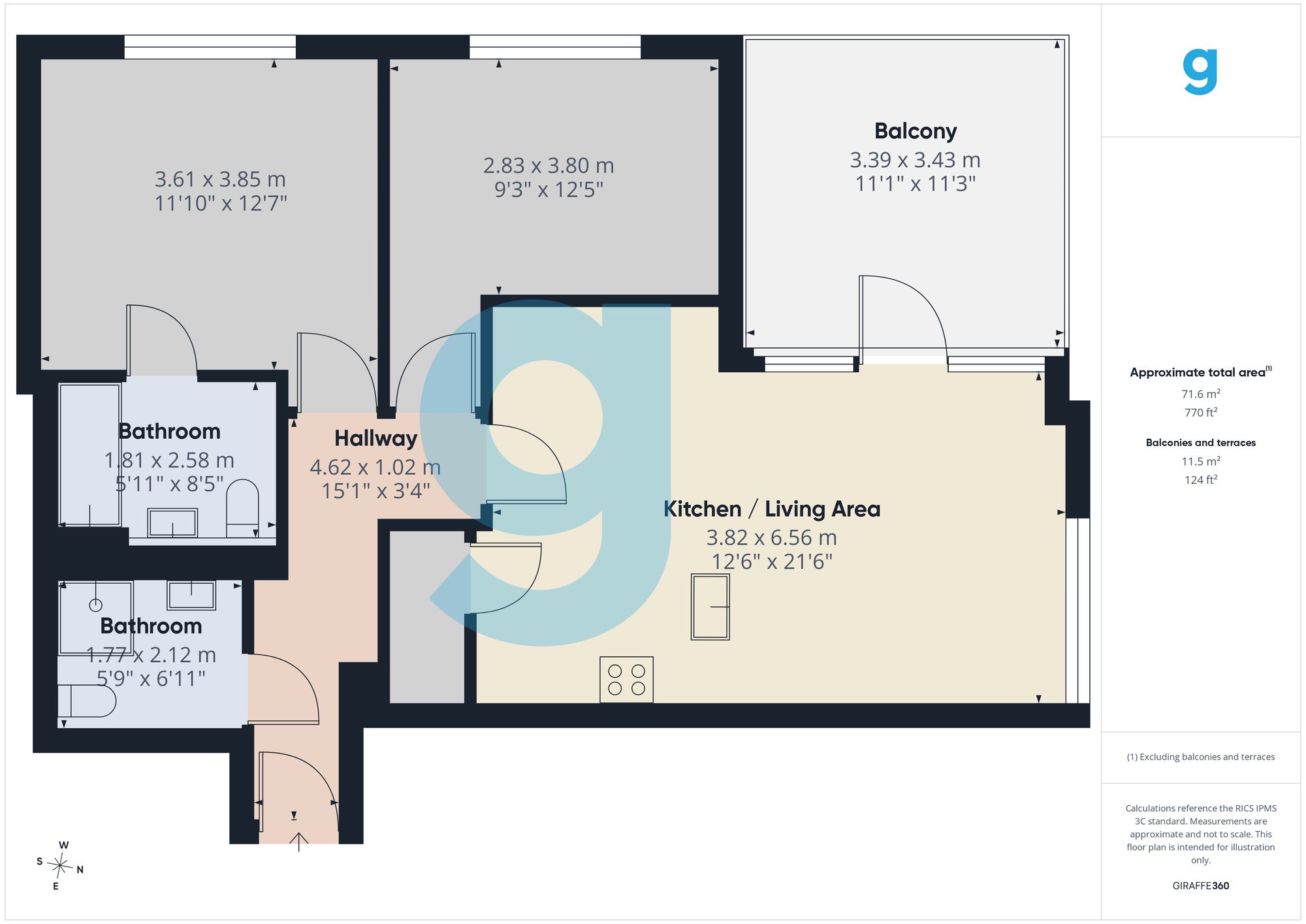 Apt 40, 8 William Jessop Way, Liverpool floorplan